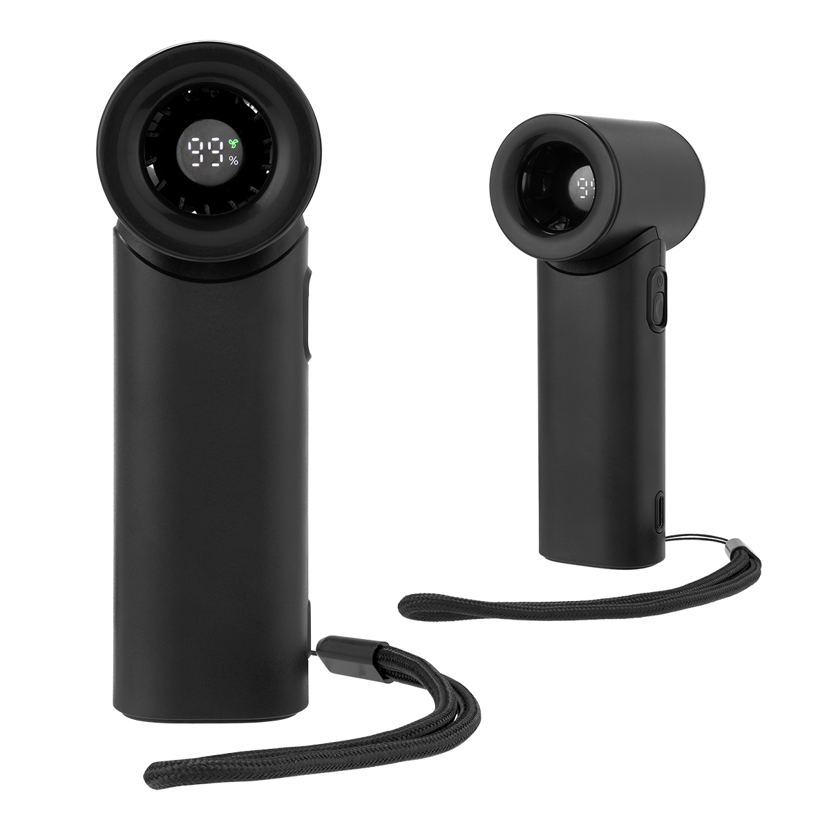 Rechargeable Handheld Turbo Fan — BLACK