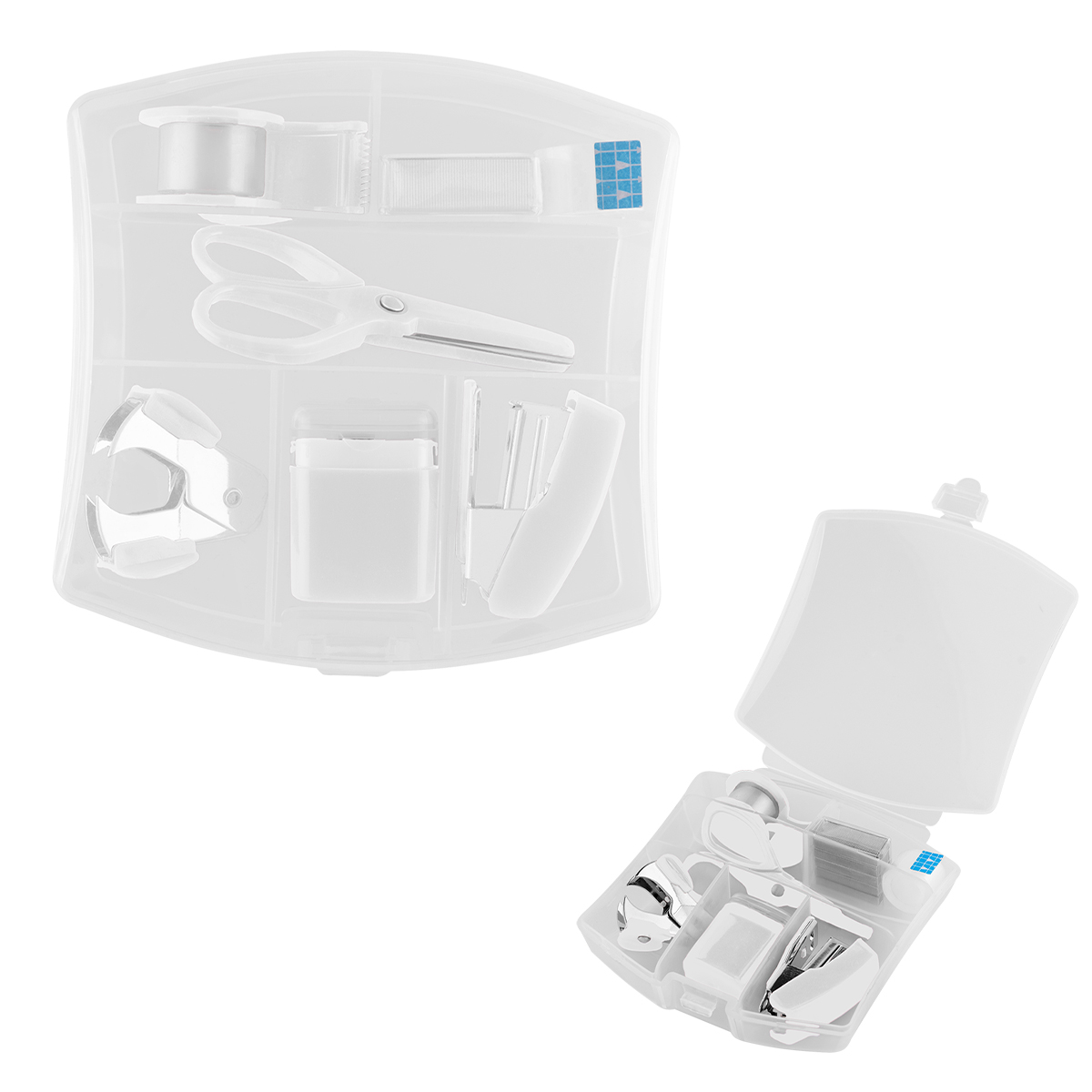 7-IN-1 Desk Set - TRANSLUCENT WHITE