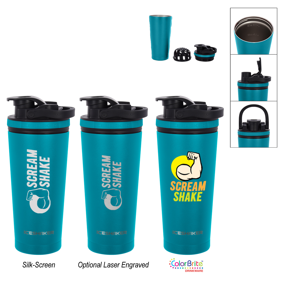 26 Oz. Stainless Steel Shaker Bottle-HIT