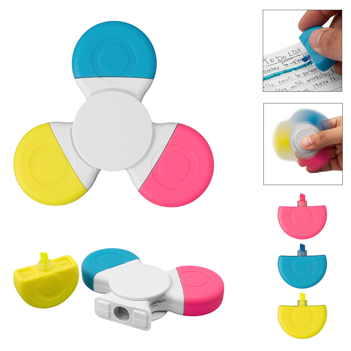 #556 rABS Fun Spinner Highlighter - Hit Promotional Products