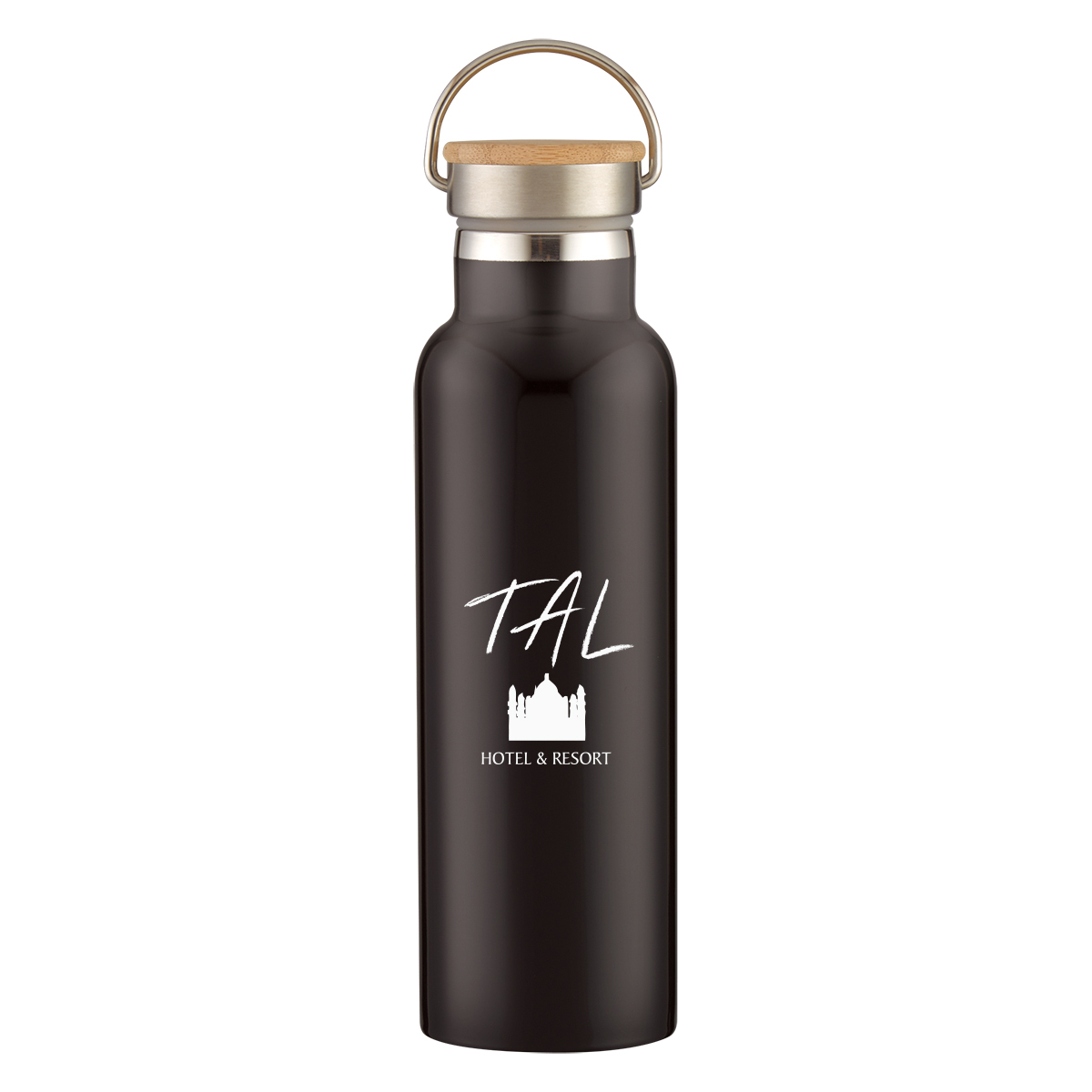 21 Oz. Liberty Stainless Steel Bottle With Wood Lid