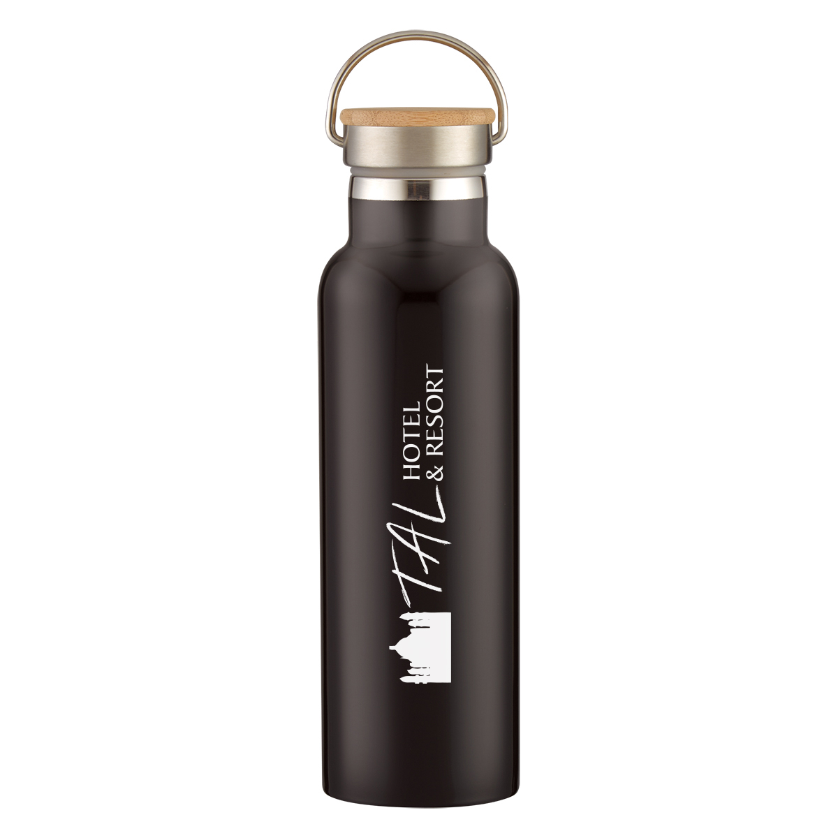 21 Oz. Liberty Stainless Steel Bottle With Wood Lid