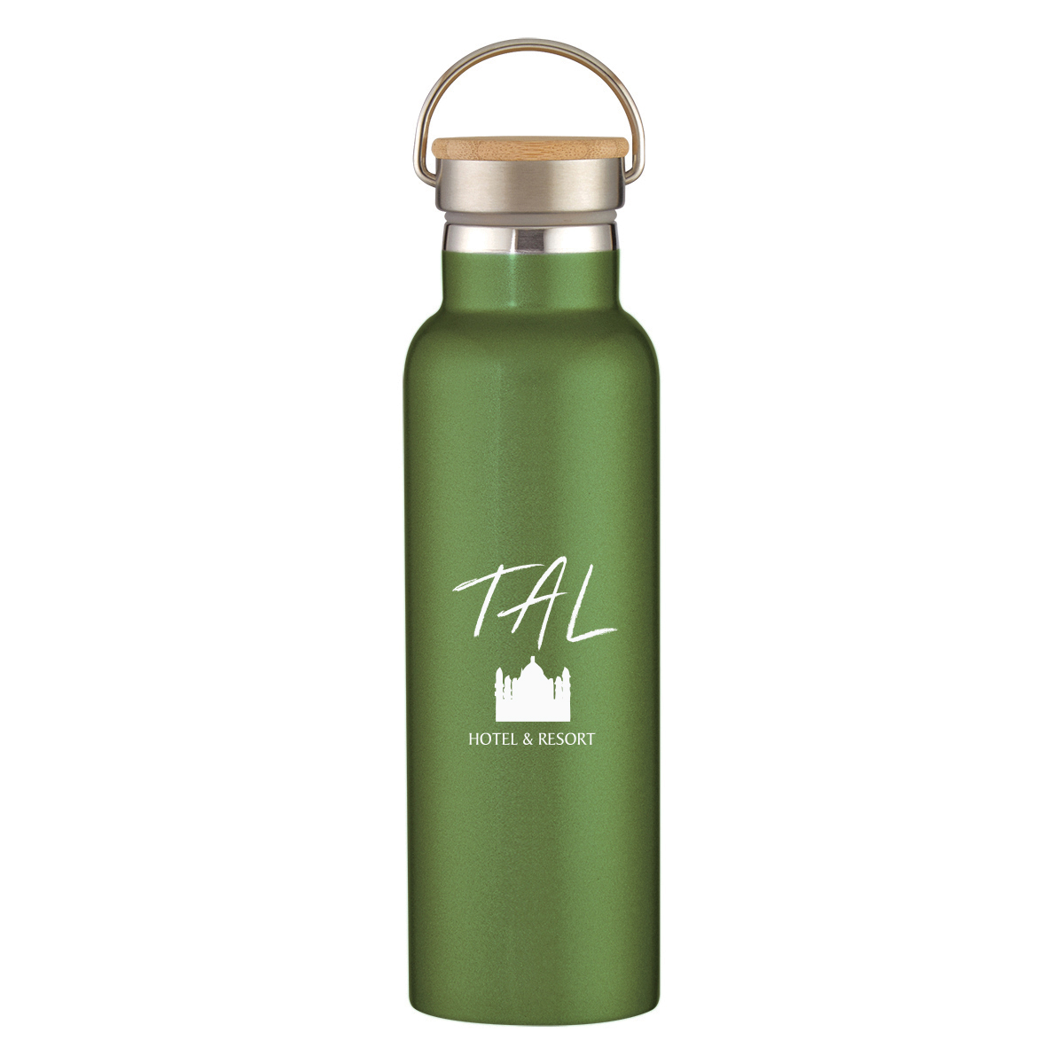 21 Oz. Liberty Stainless Steel Bottle With Wood Lid