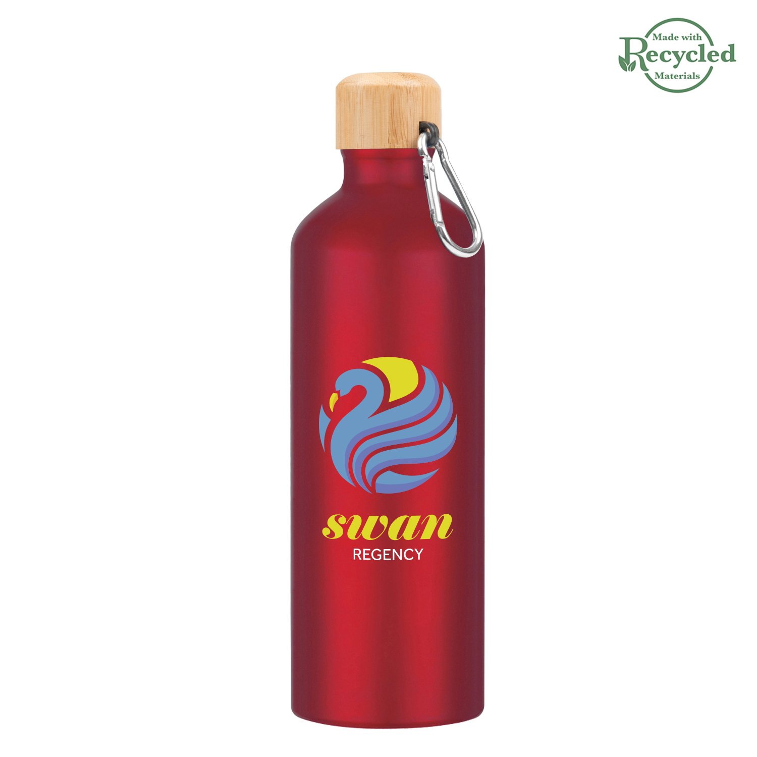 25 Oz. Aluminum Tundra Bike Bottle With Bamboo Lid