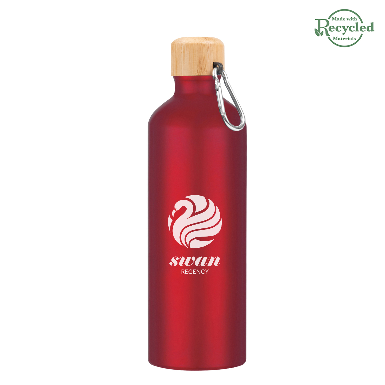 25 Oz. Aluminum Tundra Bike Bottle With Bamboo Lid