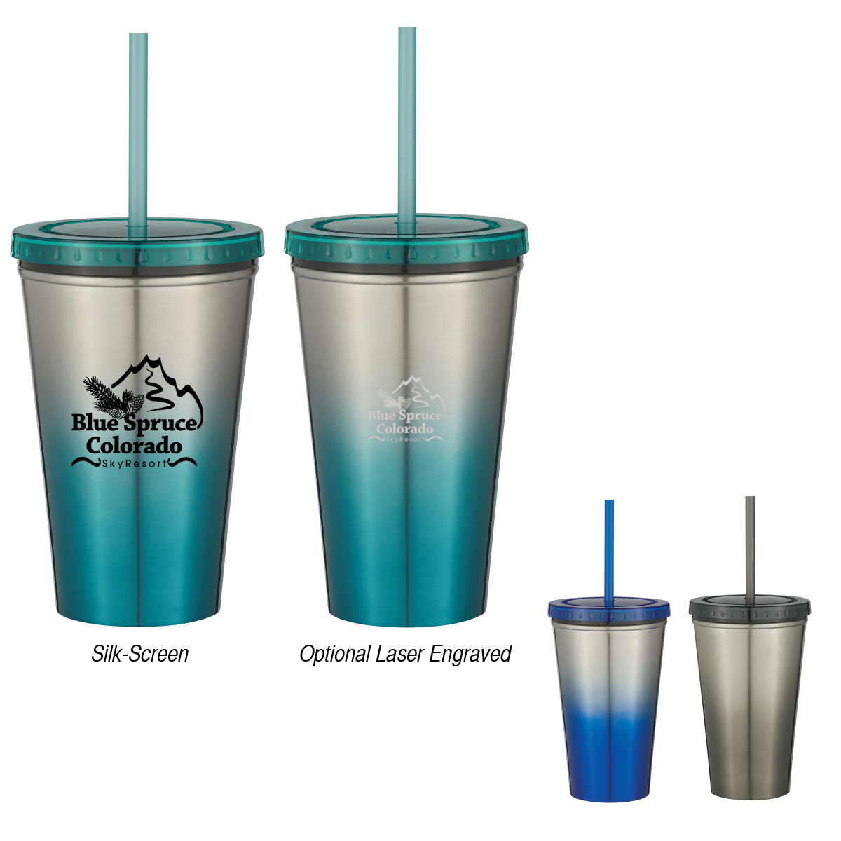 16 Oz&#46; Stainless Steel Chroma  Tumbler-HIT