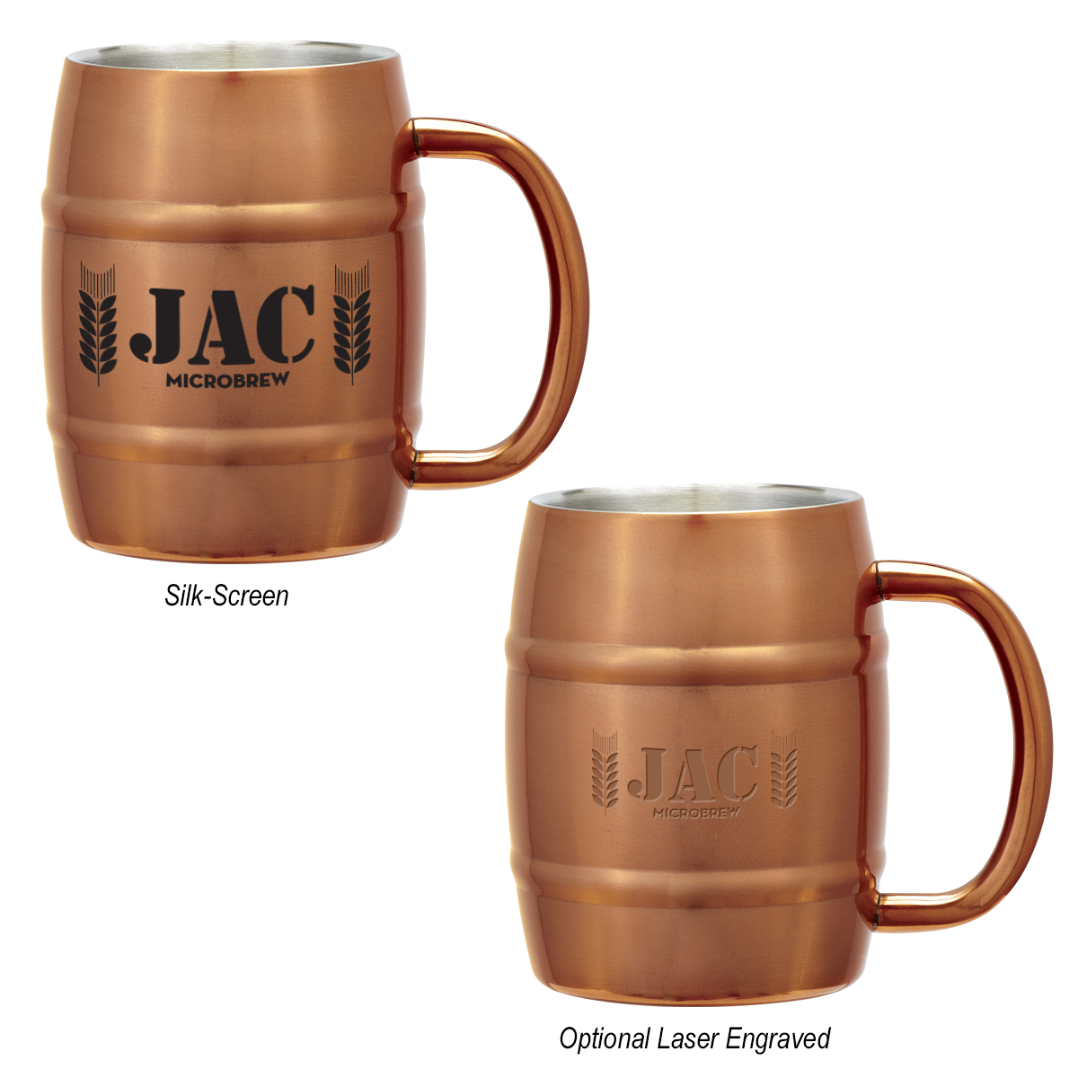 14 Oz. Moscow Mule Barrel Mug-HIT