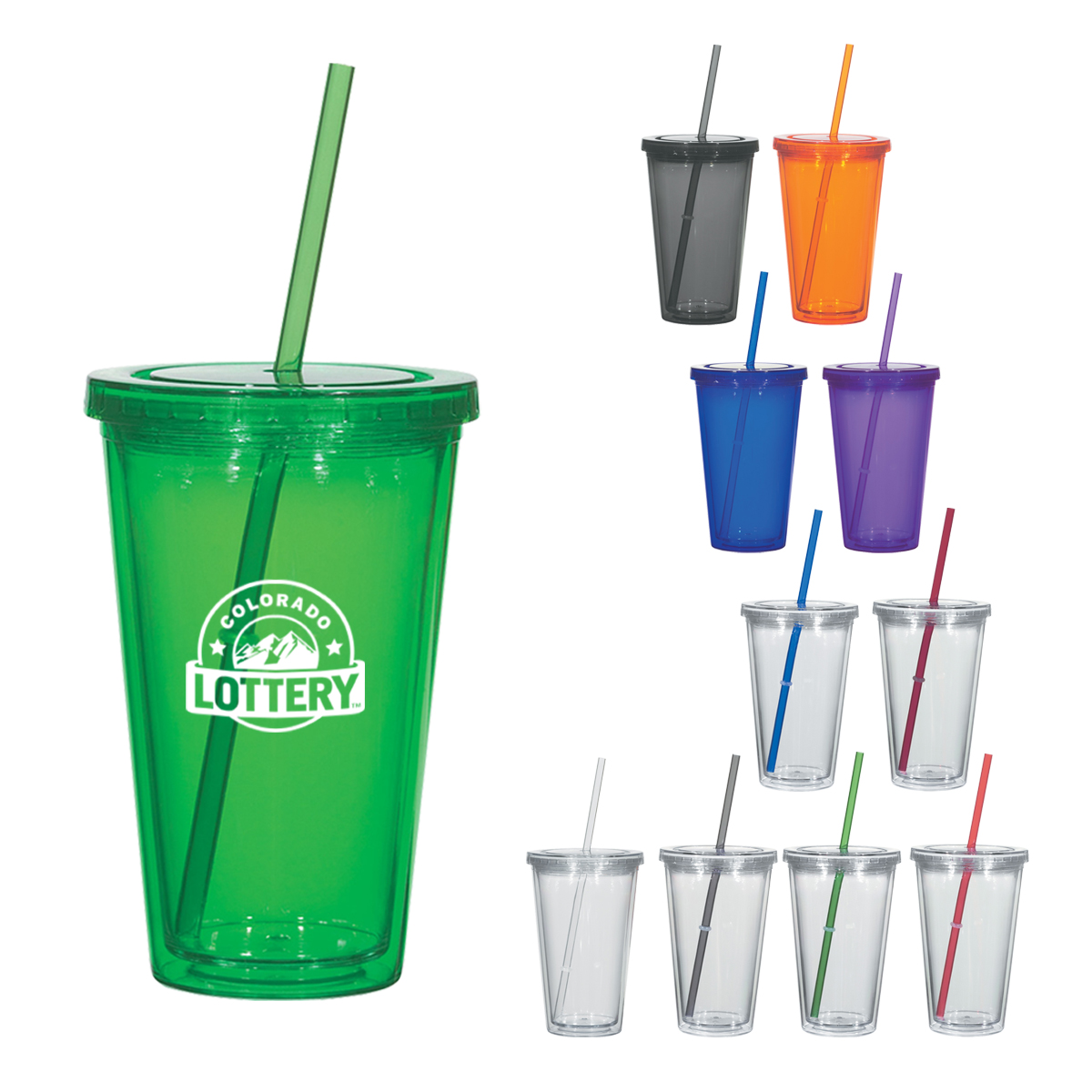 16 Oz&#46; Newport Acrylic Tumbler-HIT