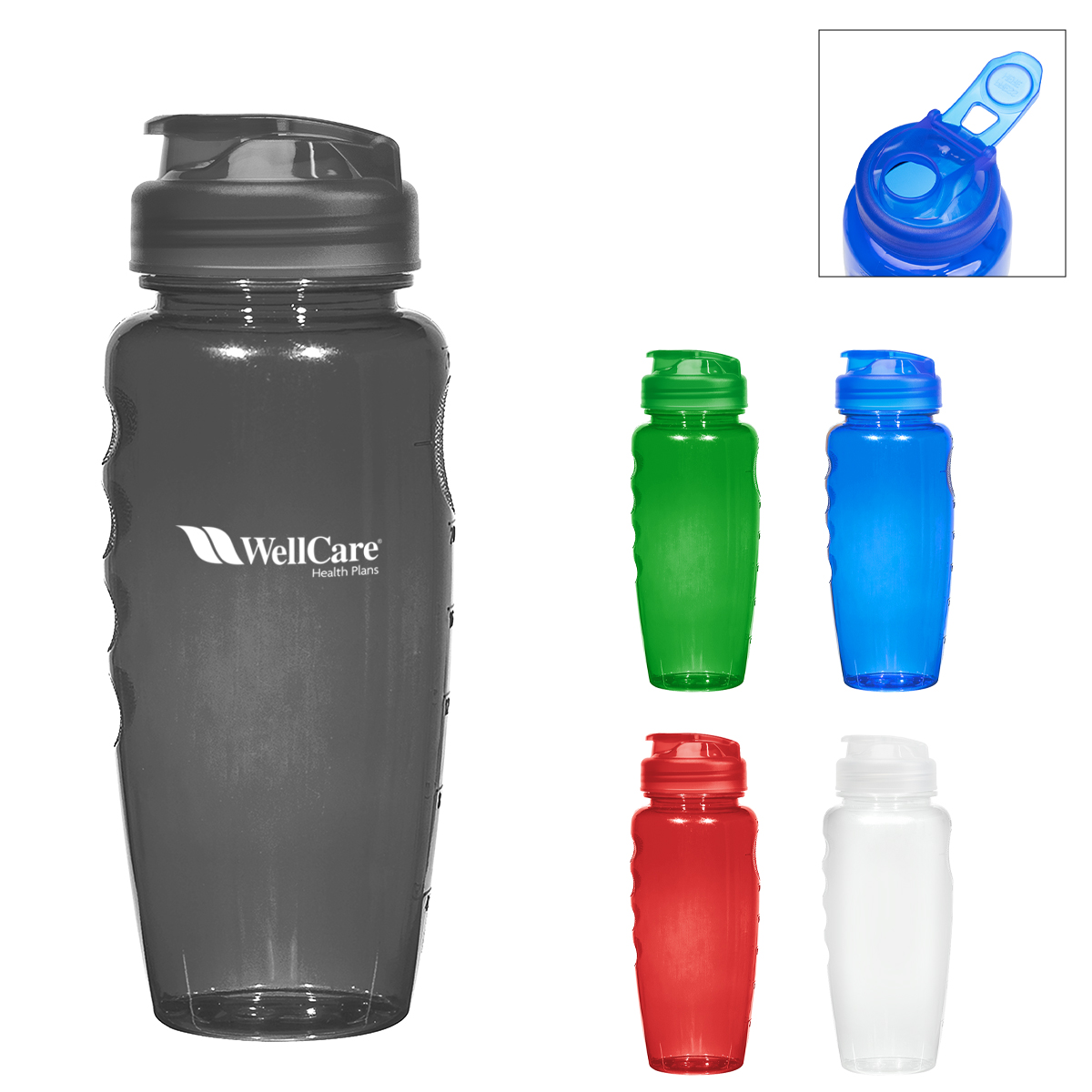 30 Oz. Poly-Clear™ Gripper Bottle