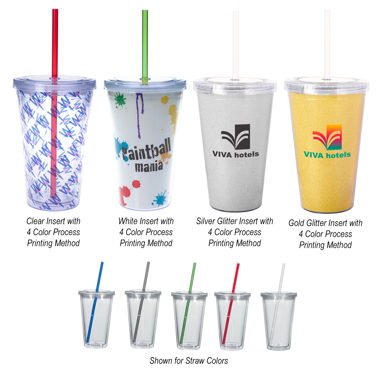 16 Oz&#46; Newport Acrylic Tumbler With Insert-HIT