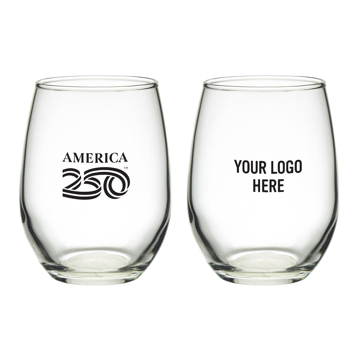 America250™ 9 Oz. Wine Glass - CLEAR