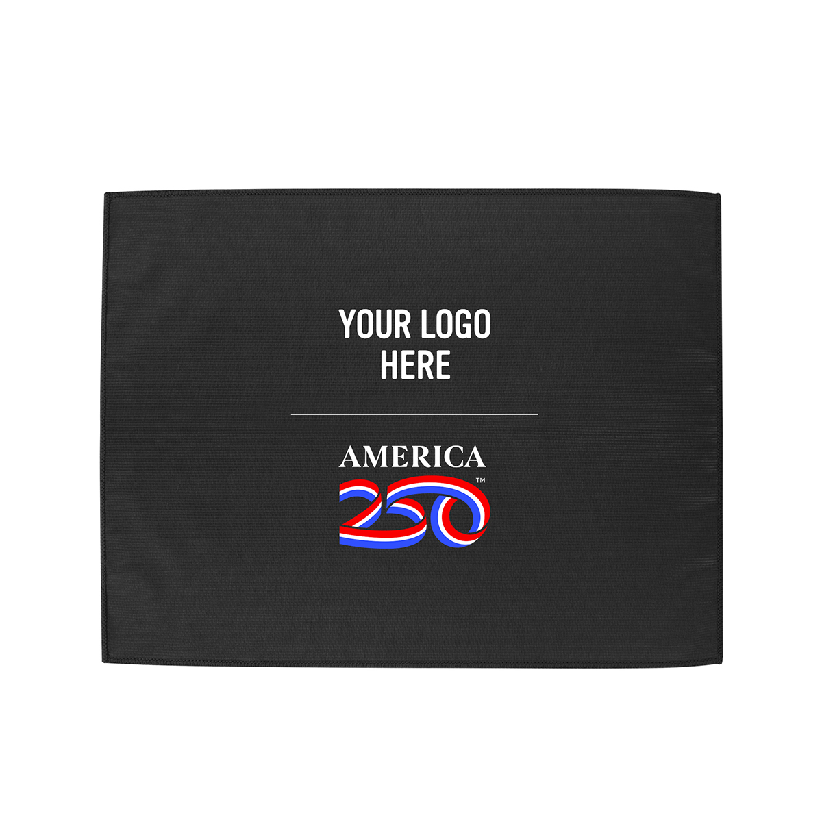 America250™ 15" x 18" Microfiber Rally Towel - BLACK