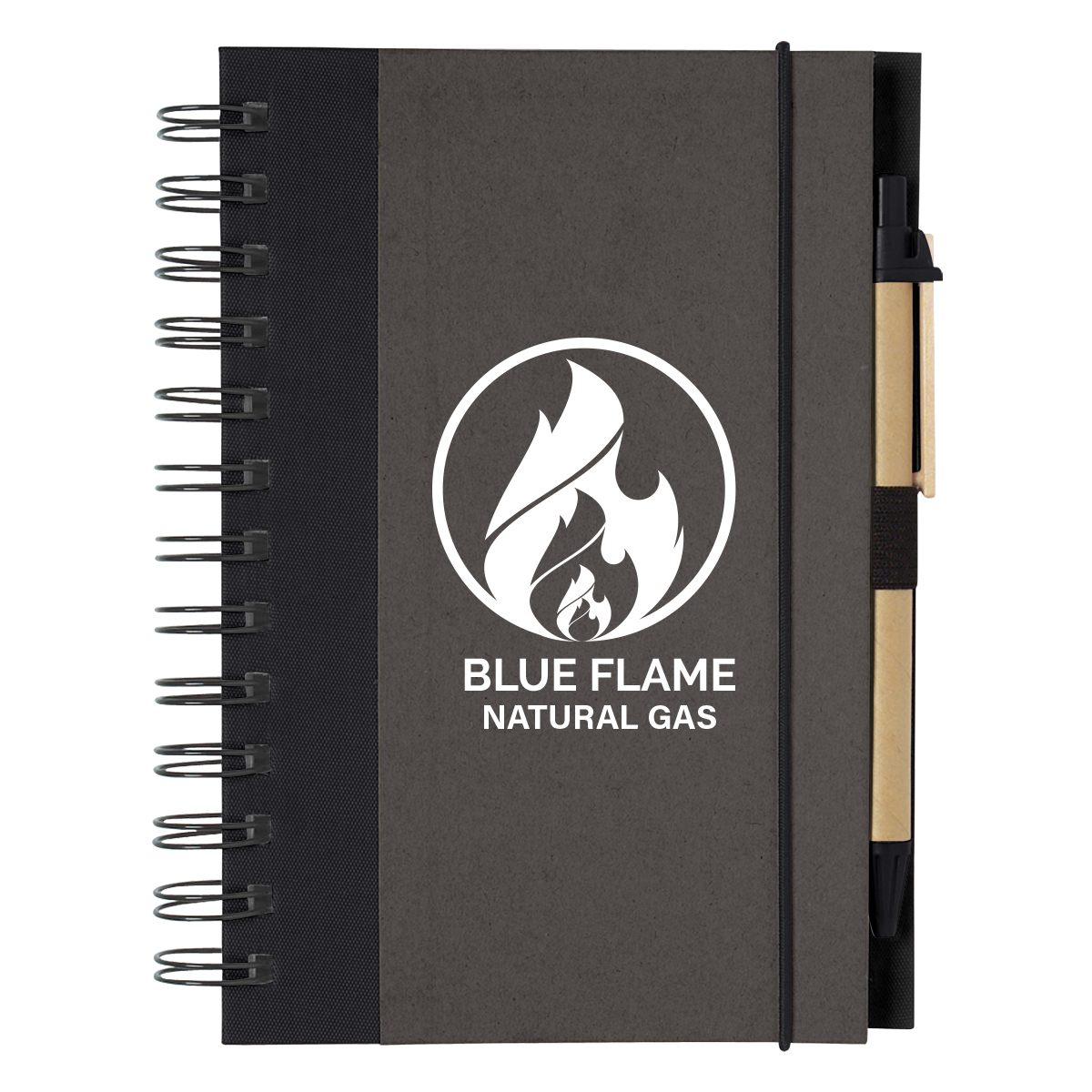 ECO-INSPIRED SPIRAL NOTEBOOK & PEN