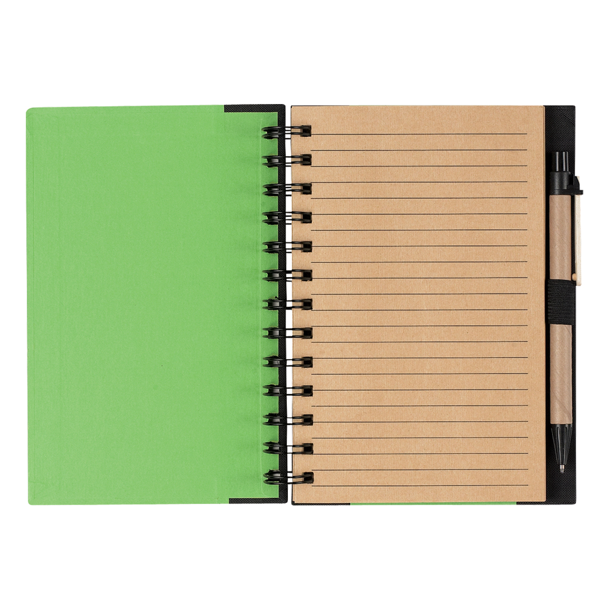 ECO-INSPIRED SPIRAL NOTEBOOK & PEN-HIT