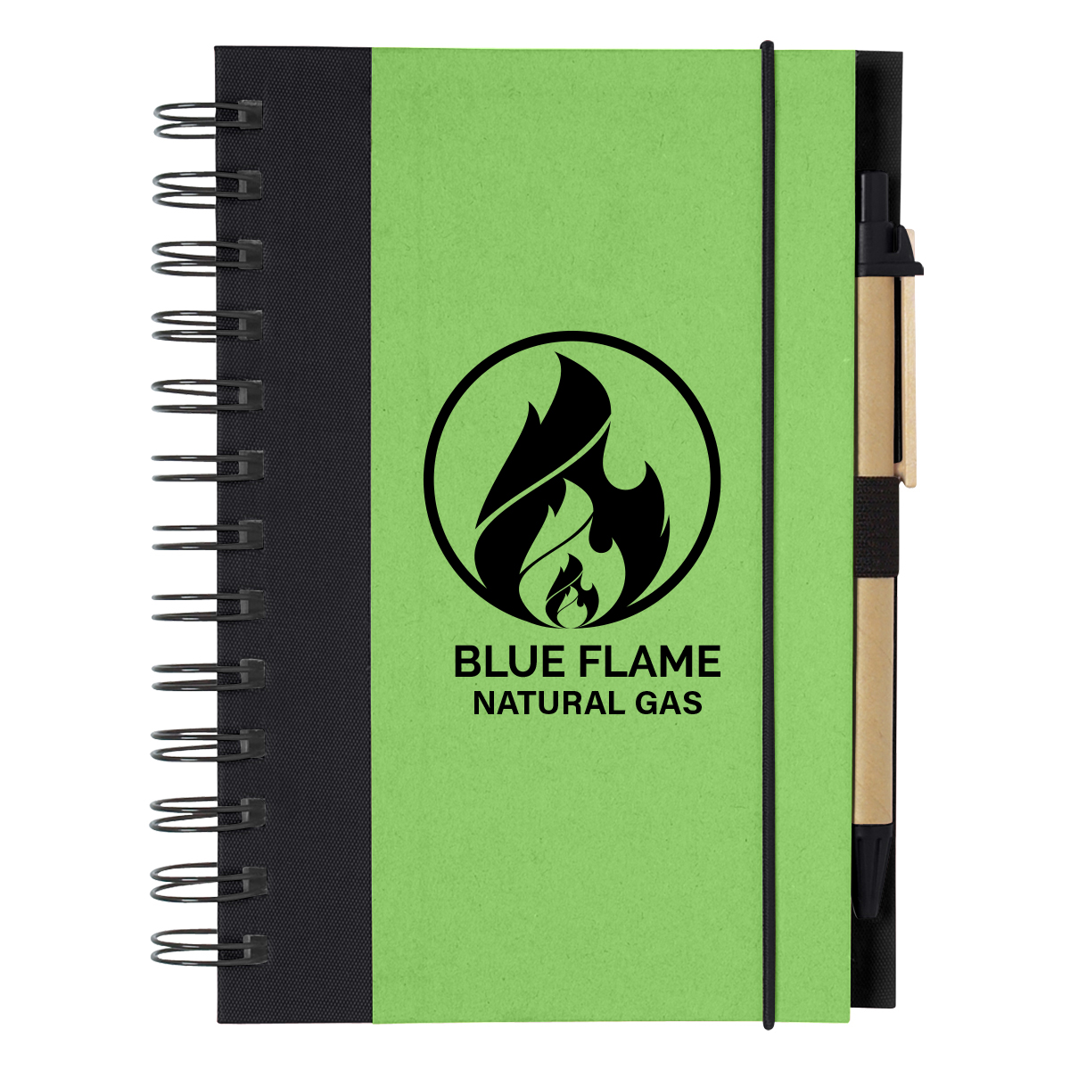 ECO-INSPIRED SPIRAL NOTEBOOK & PEN