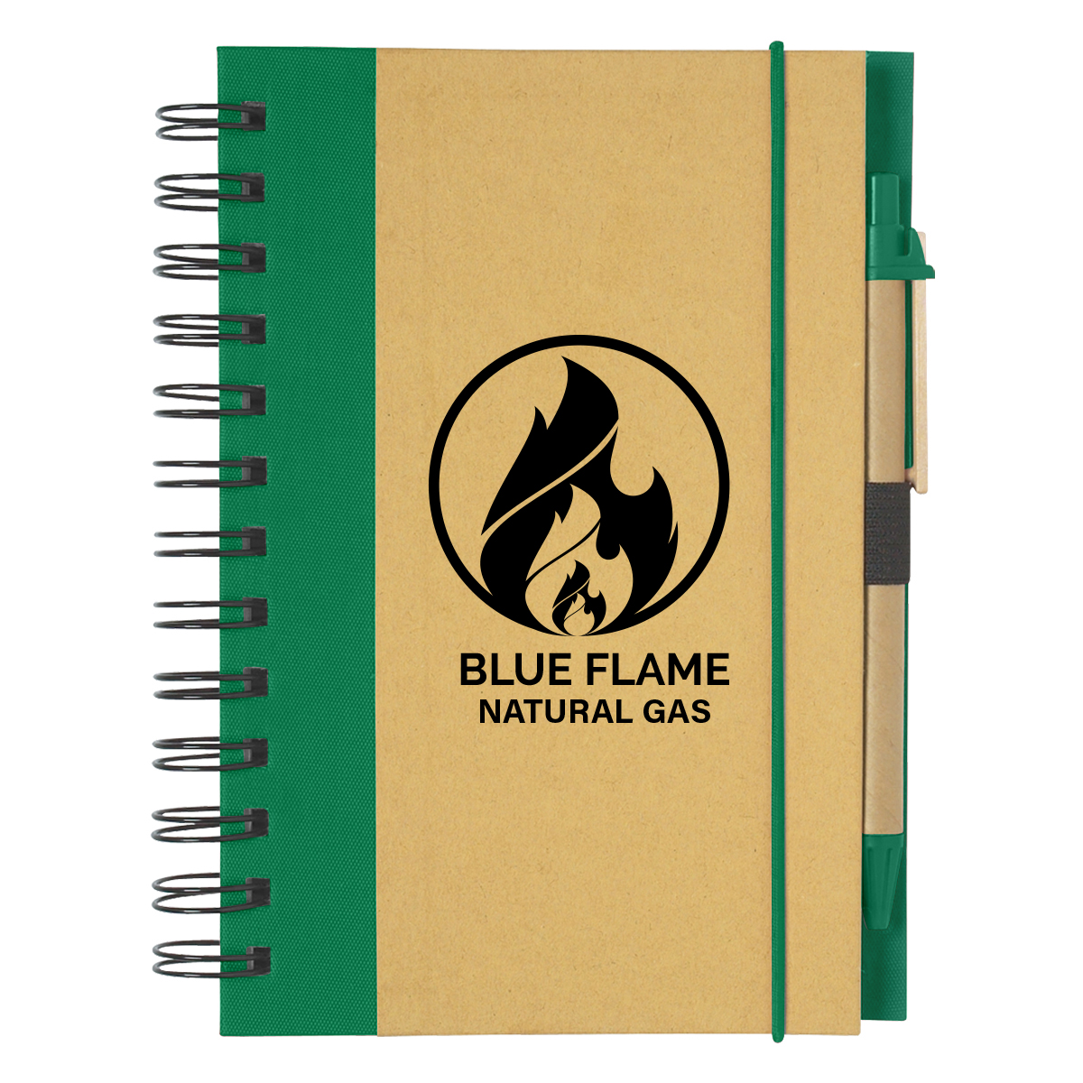 ECO-INSPIRED SPIRAL NOTEBOOK & PEN