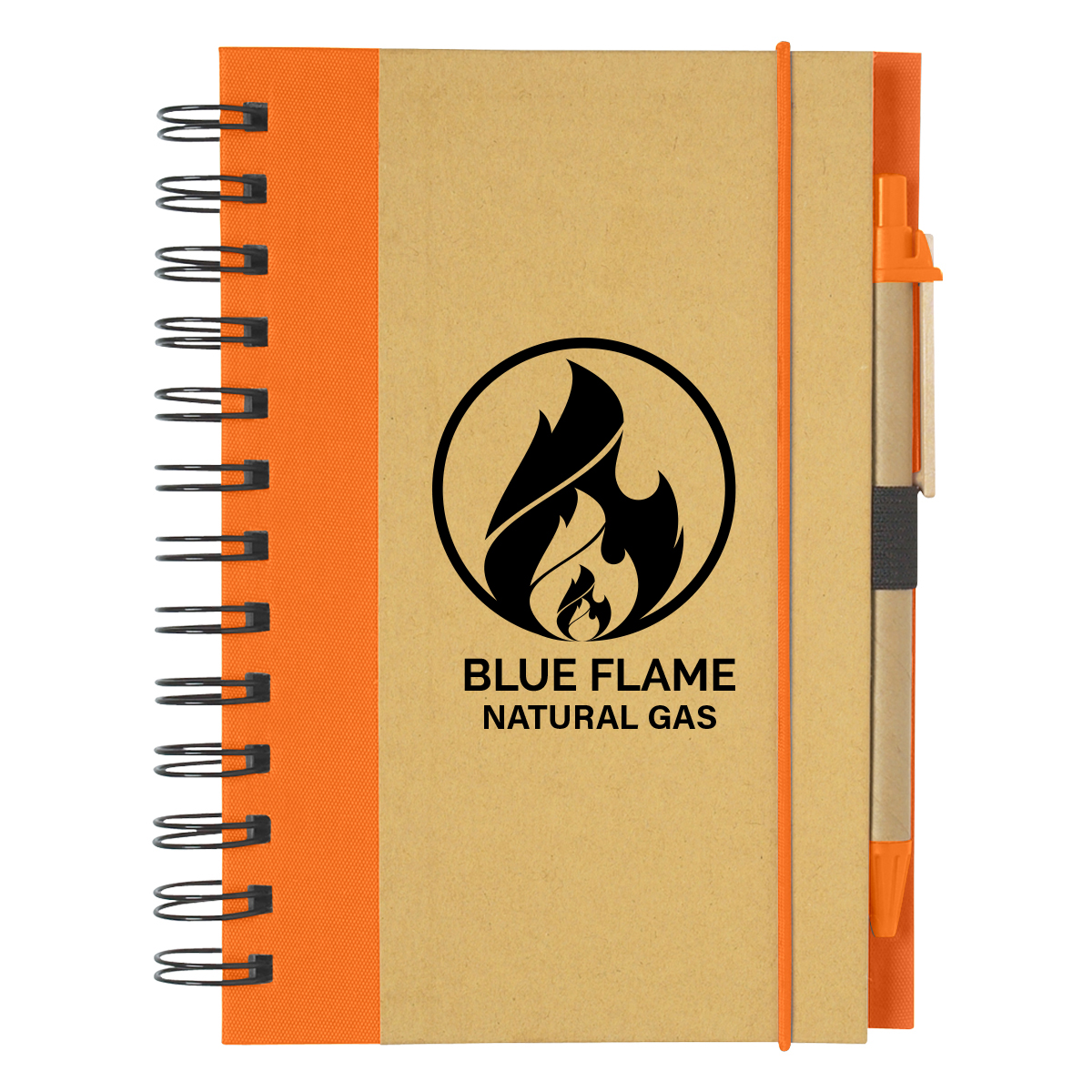 ECO-INSPIRED SPIRAL NOTEBOOK & PEN