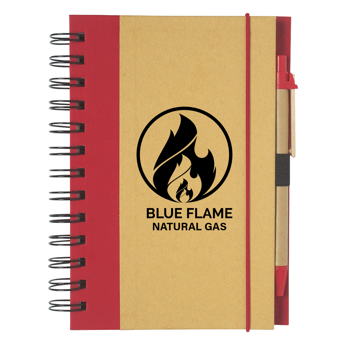 ECO-INSPIRED SPIRAL NOTEBOOK & PEN