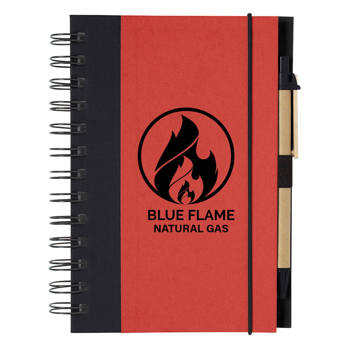 ECO-INSPIRED SPIRAL NOTEBOOK & PEN