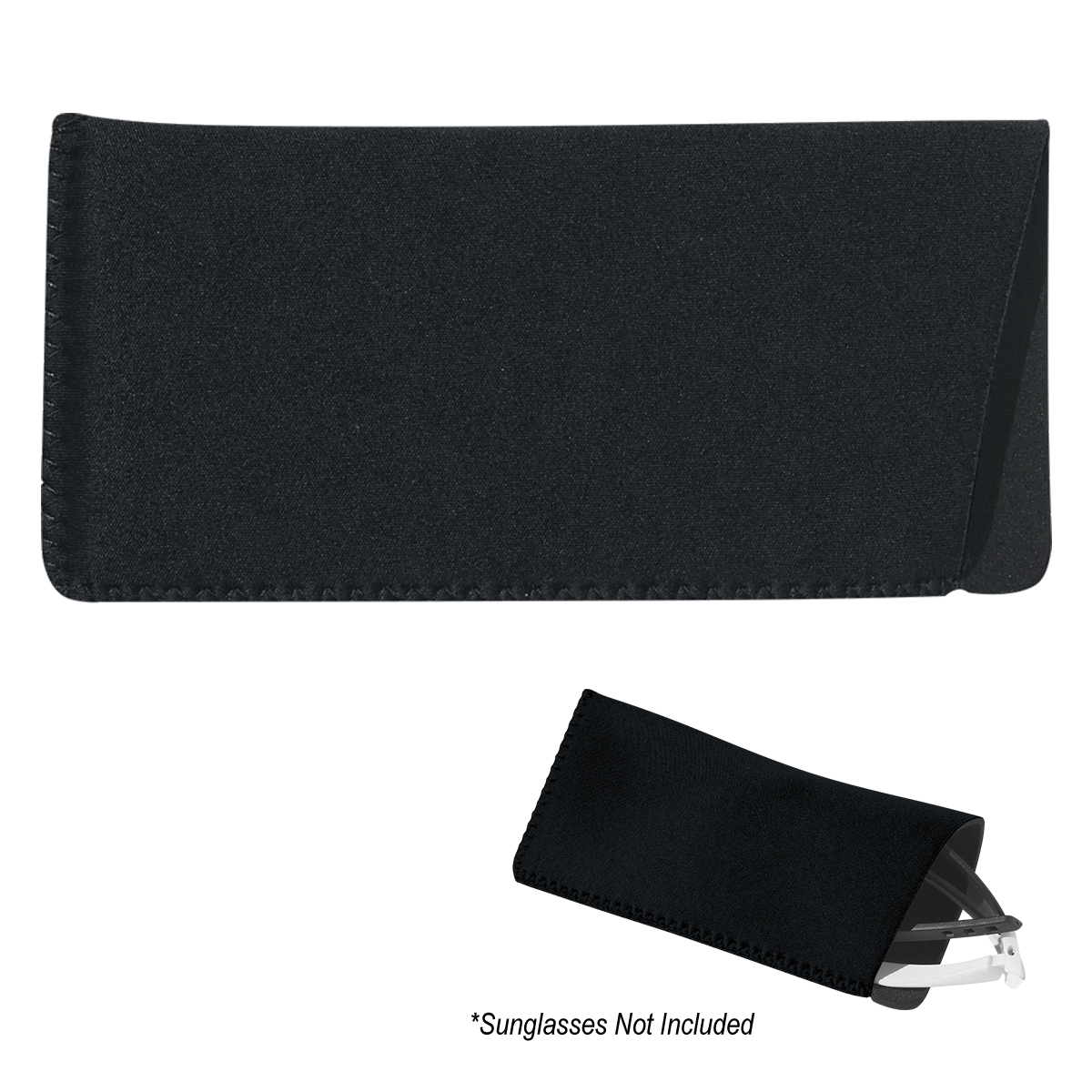 Neoprene Eyeglass/Sunglass Case - BLACK