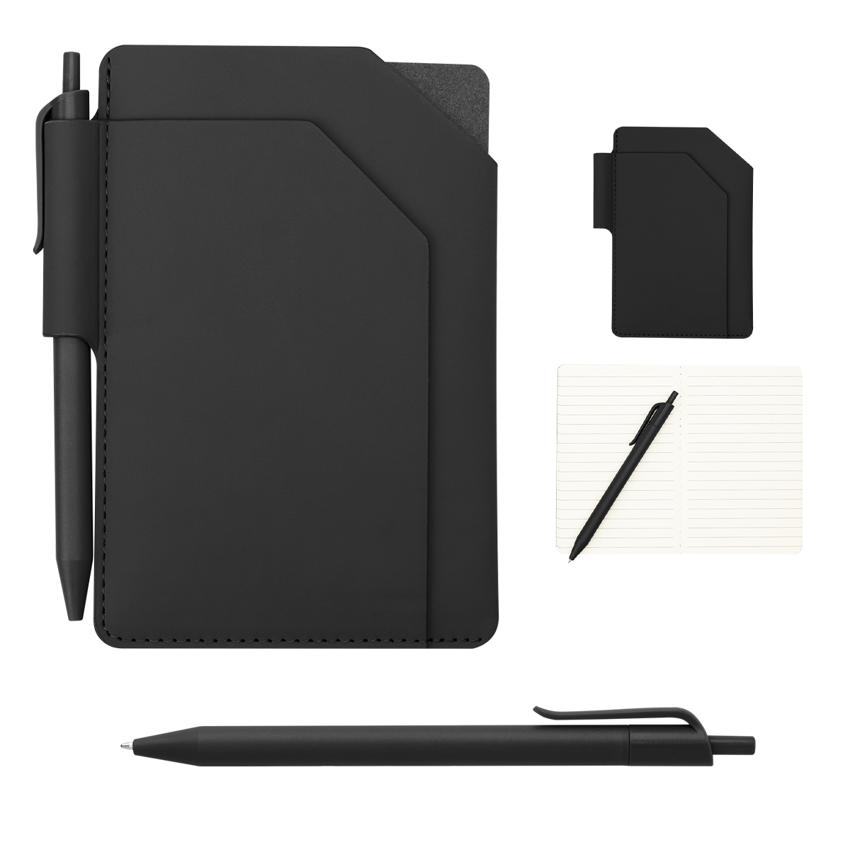 Pinnacle Jotter With Pen - FSC BLACK