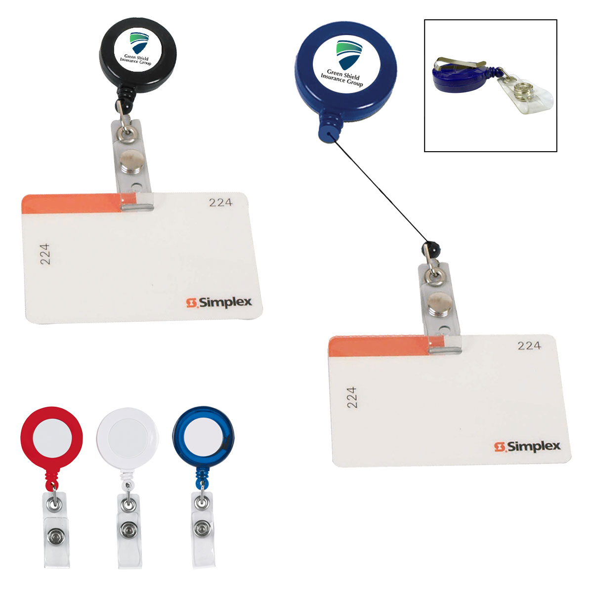 Retractable Badge Holder With Laminated Label-HIT