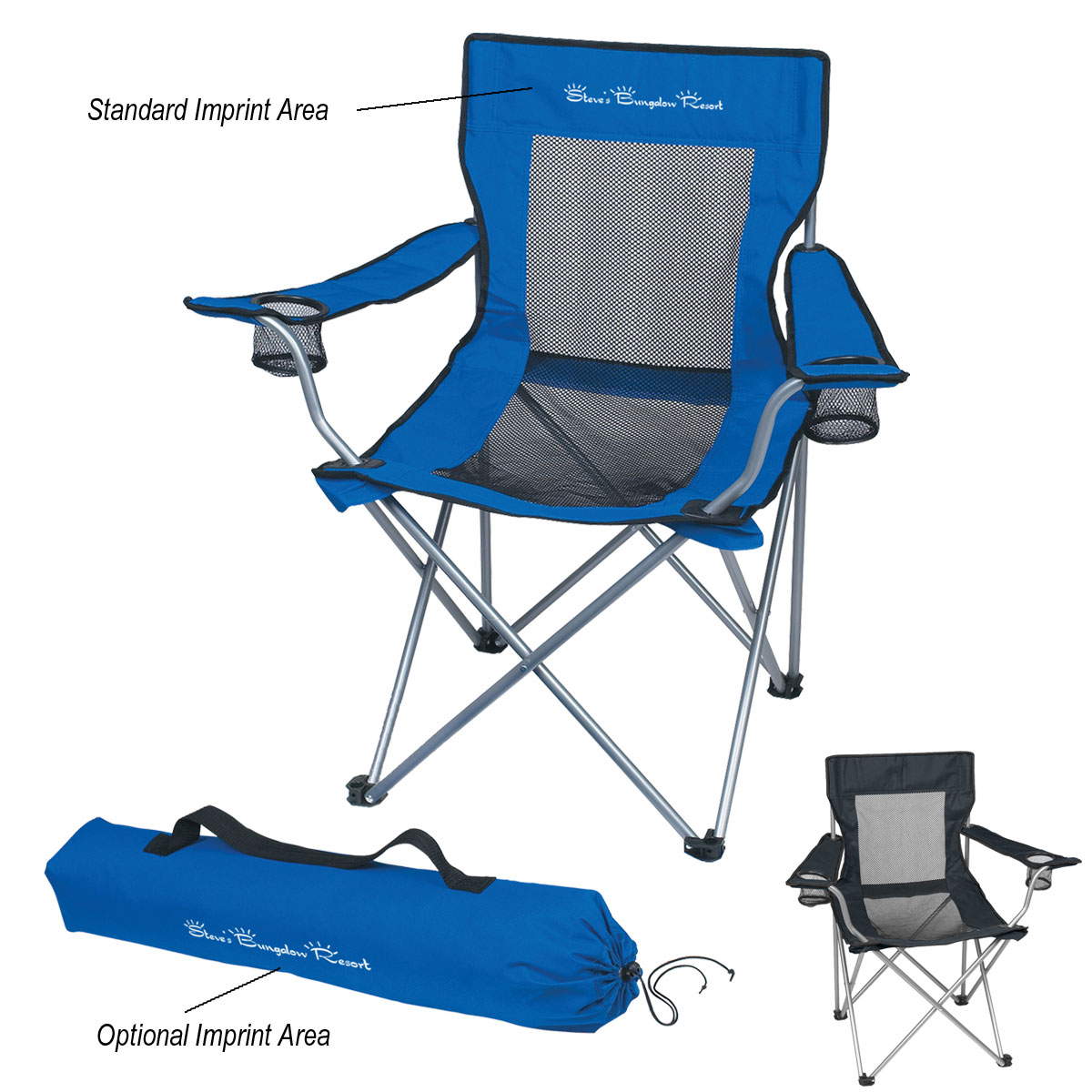 Mesh Folding Chair With Carrying Bag-HIT