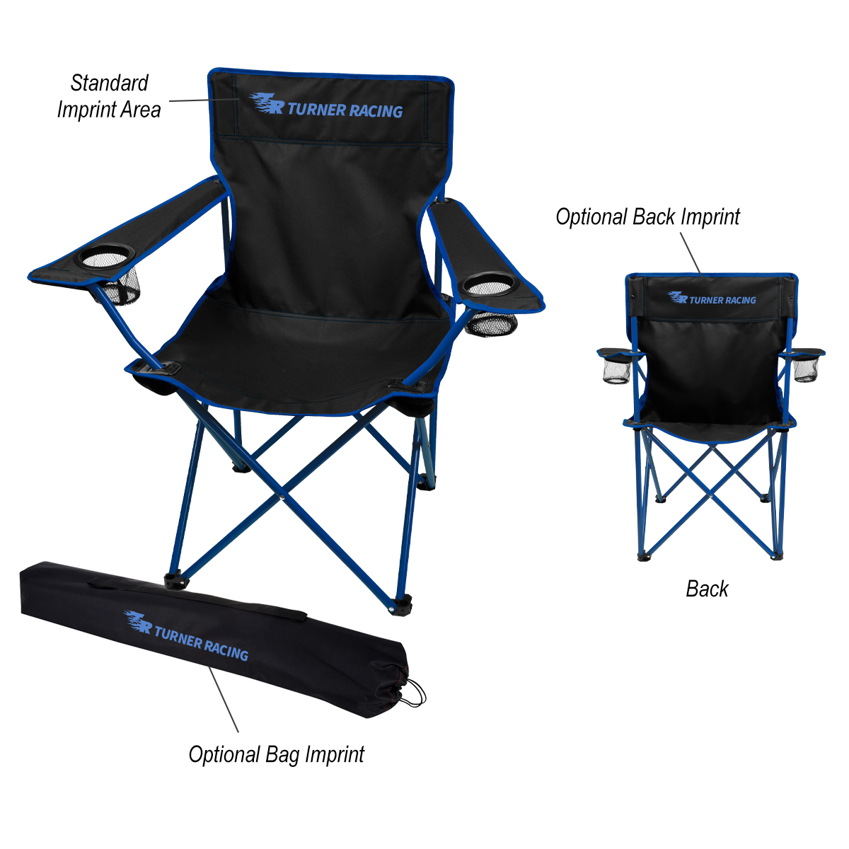Jolt Folding Chair With Carrying Bag-HIT