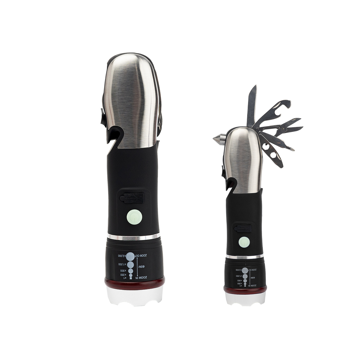 Emergency COB Flashlight Multi-Tool 2.0 - BLACK