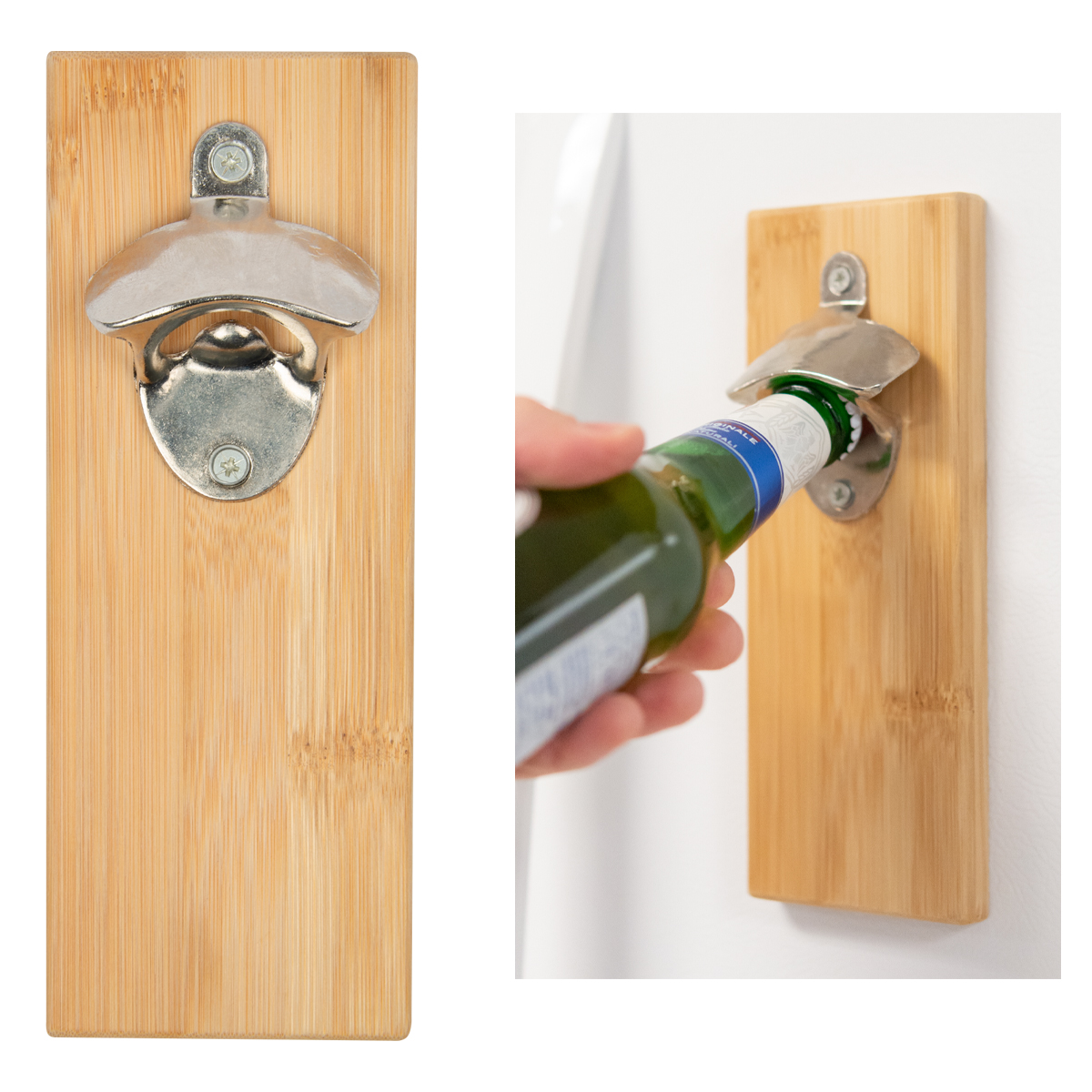 Bamboo Wall Mounted Bottle Opener-HIT