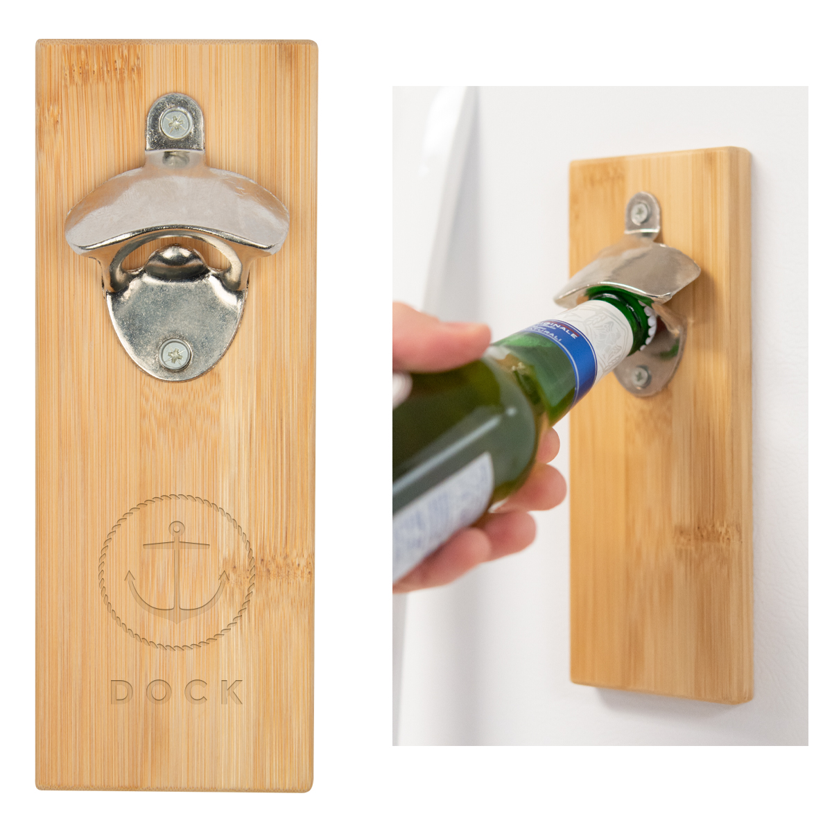 Bamboo Wall Mounted Bottle Opener-HIT