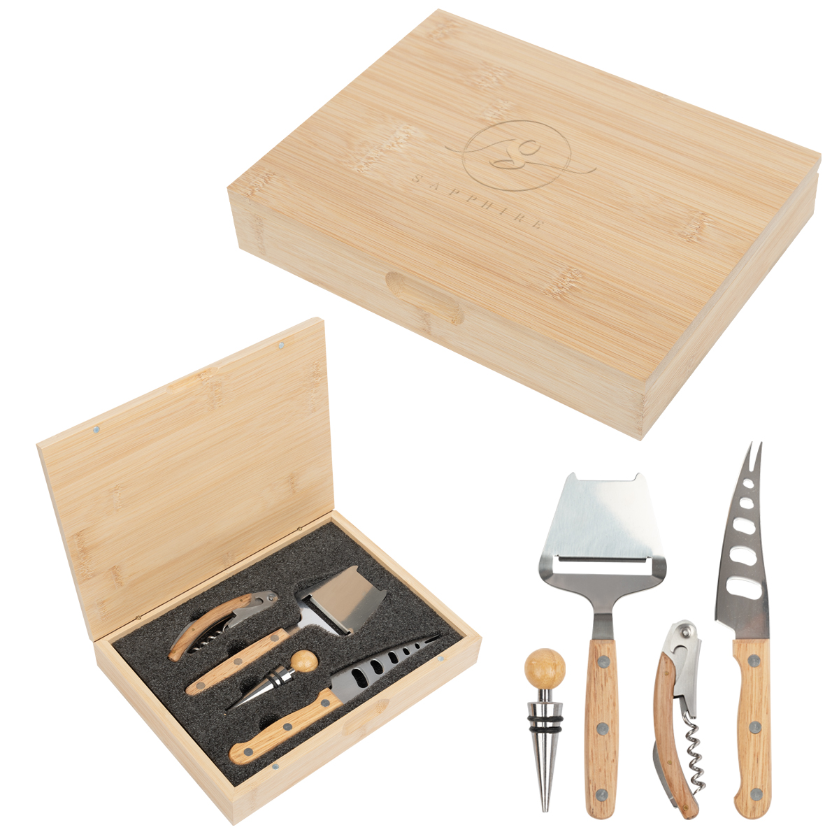 Perfect Pairing Wine & Cheese Knife Set-HIT