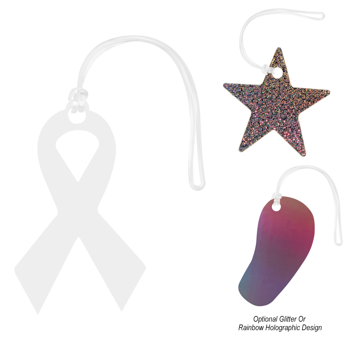 Custom Shape Acrylic Luggage Tag - Up To 9 Sq. In. - ACRYLIC