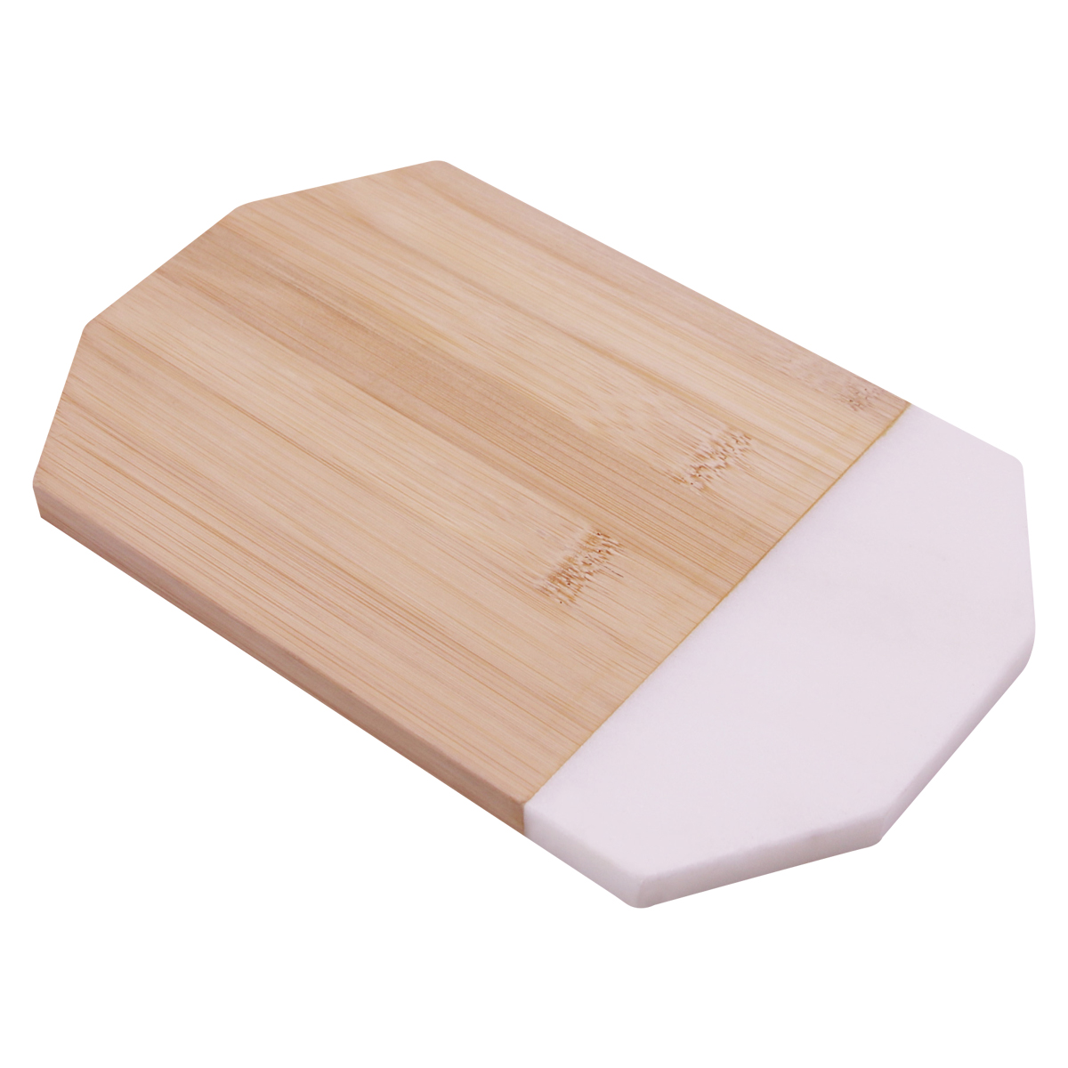 Octagonal Marble & Bamboo Cutting Board-HIT