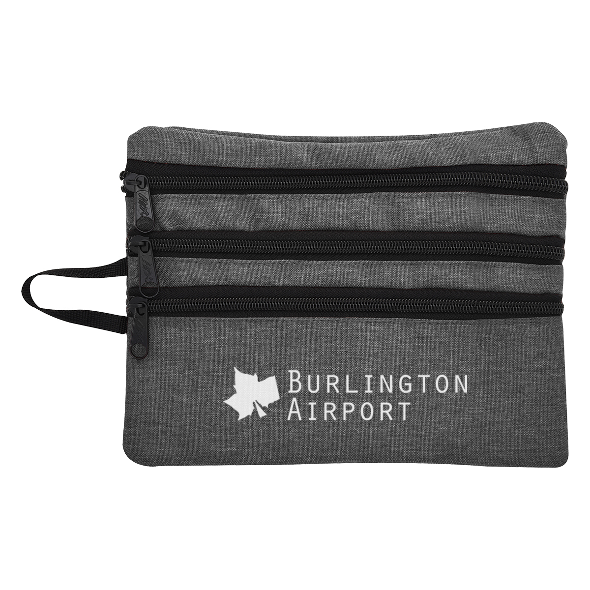 Heathered Tech Accessory Travel Bag-HIT