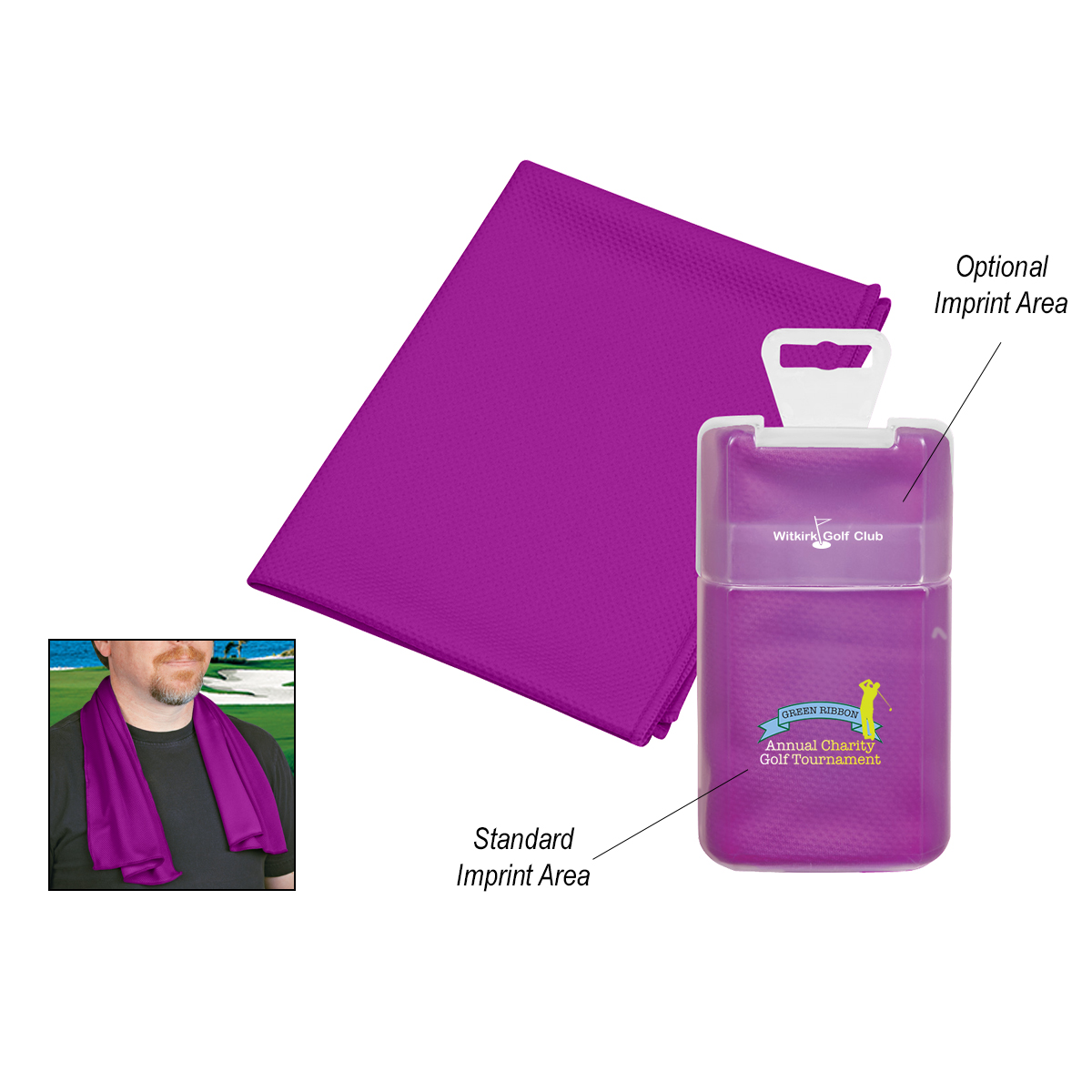 Cooling Towel In Plastic Case-HIT