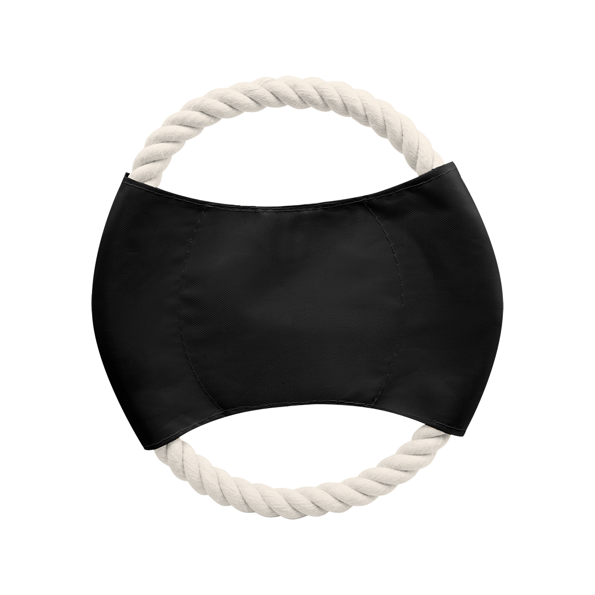 Pet Rope Disc Toy - BLACK