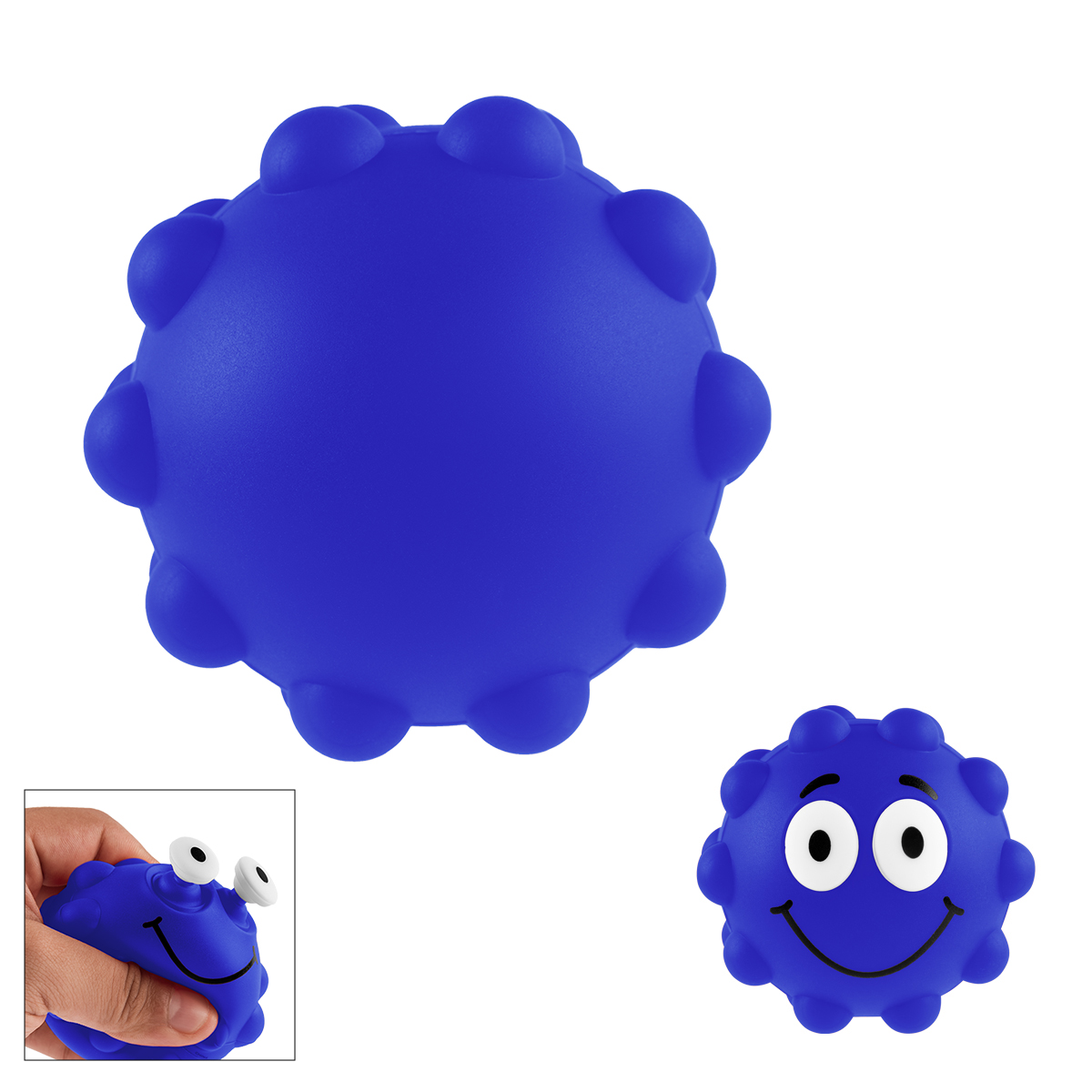 Eye Poppers Push Pop Ball - BLUE