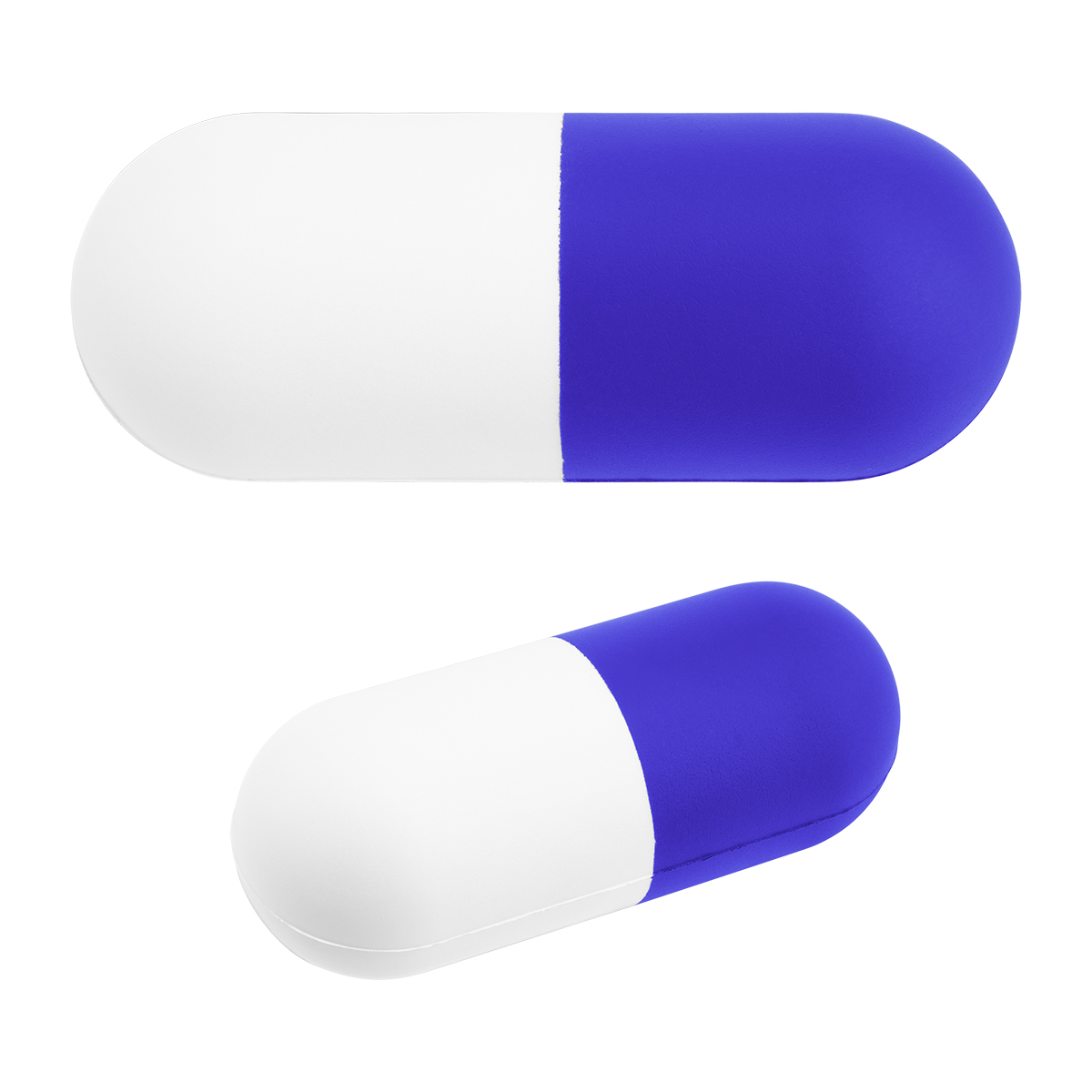 Capsule Stress Reliever - WHITE WITH BLUE