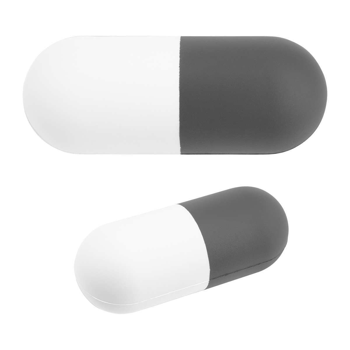 Capsule Stress Reliever - WHITE WITH GRAY