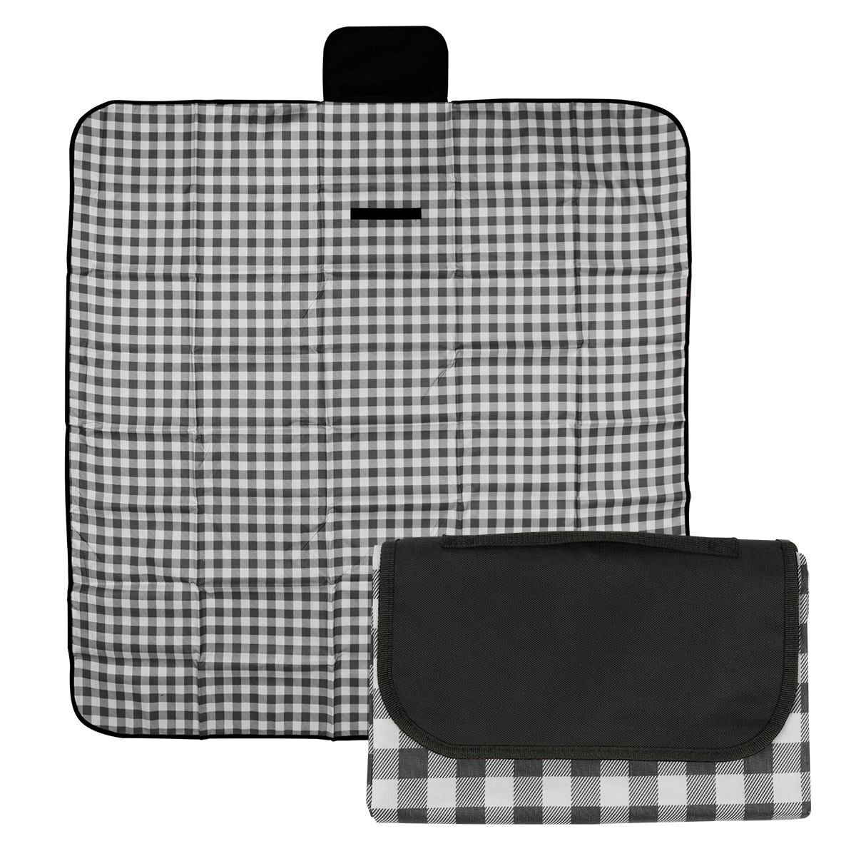 Gingham Roll&#45;Up Picnic Blanket-HIT