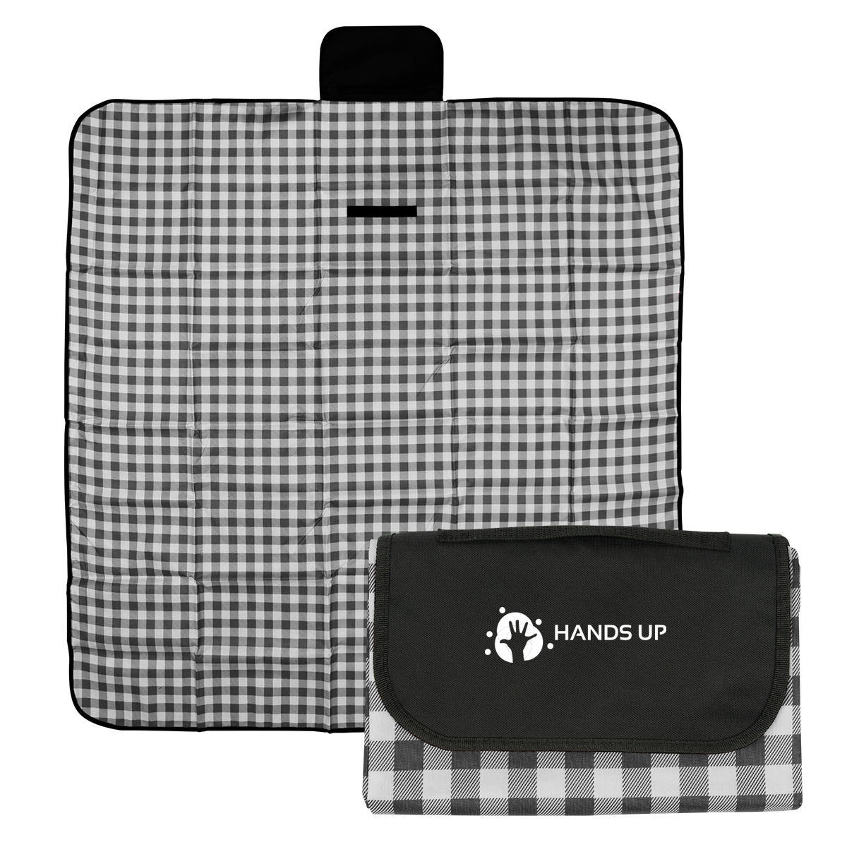 Gingham Roll-Up Picnic Blanket