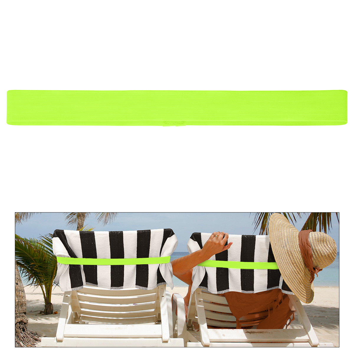 Chair Band Towel Holder - LIME