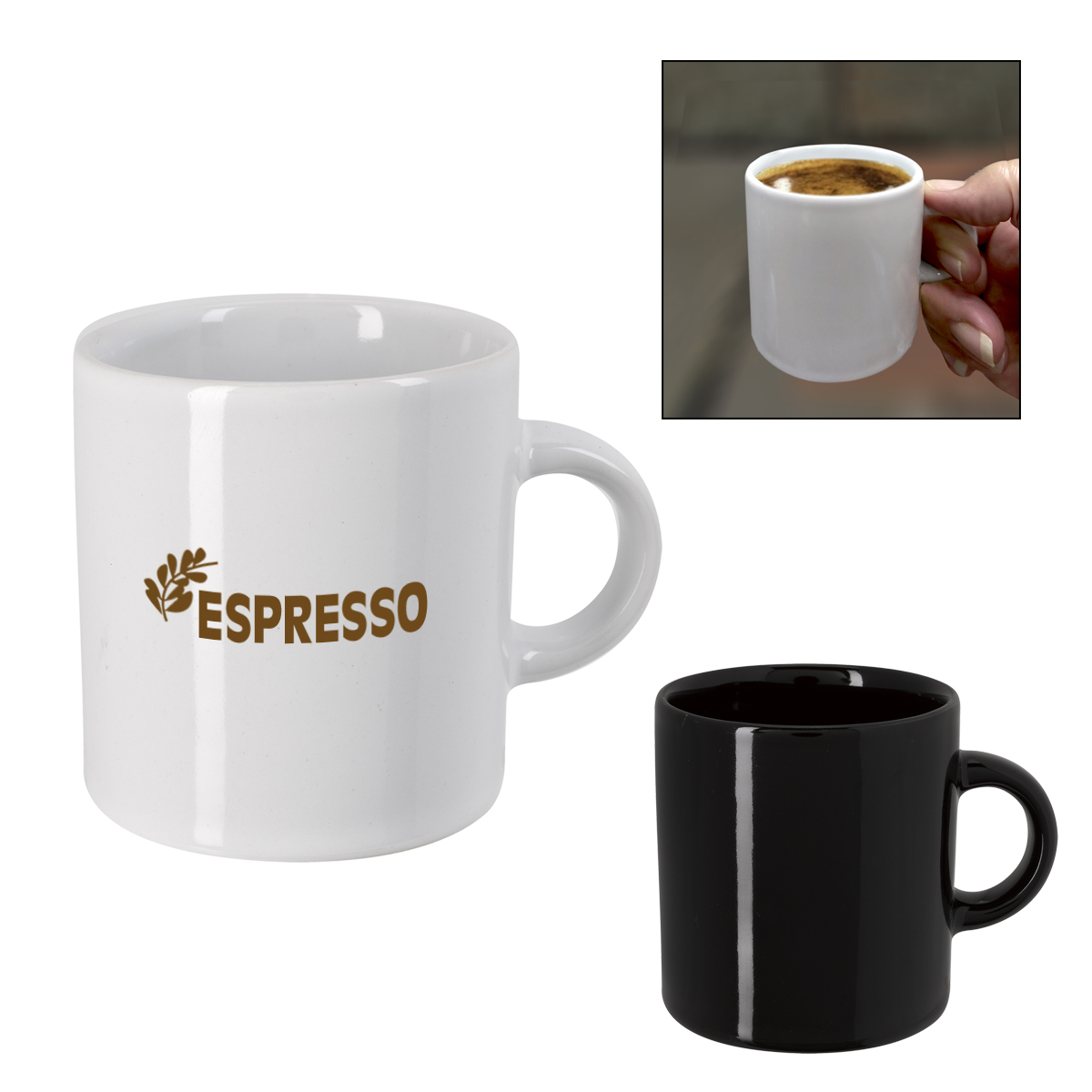3 Oz. Espresso Ceramic Cup-HIT