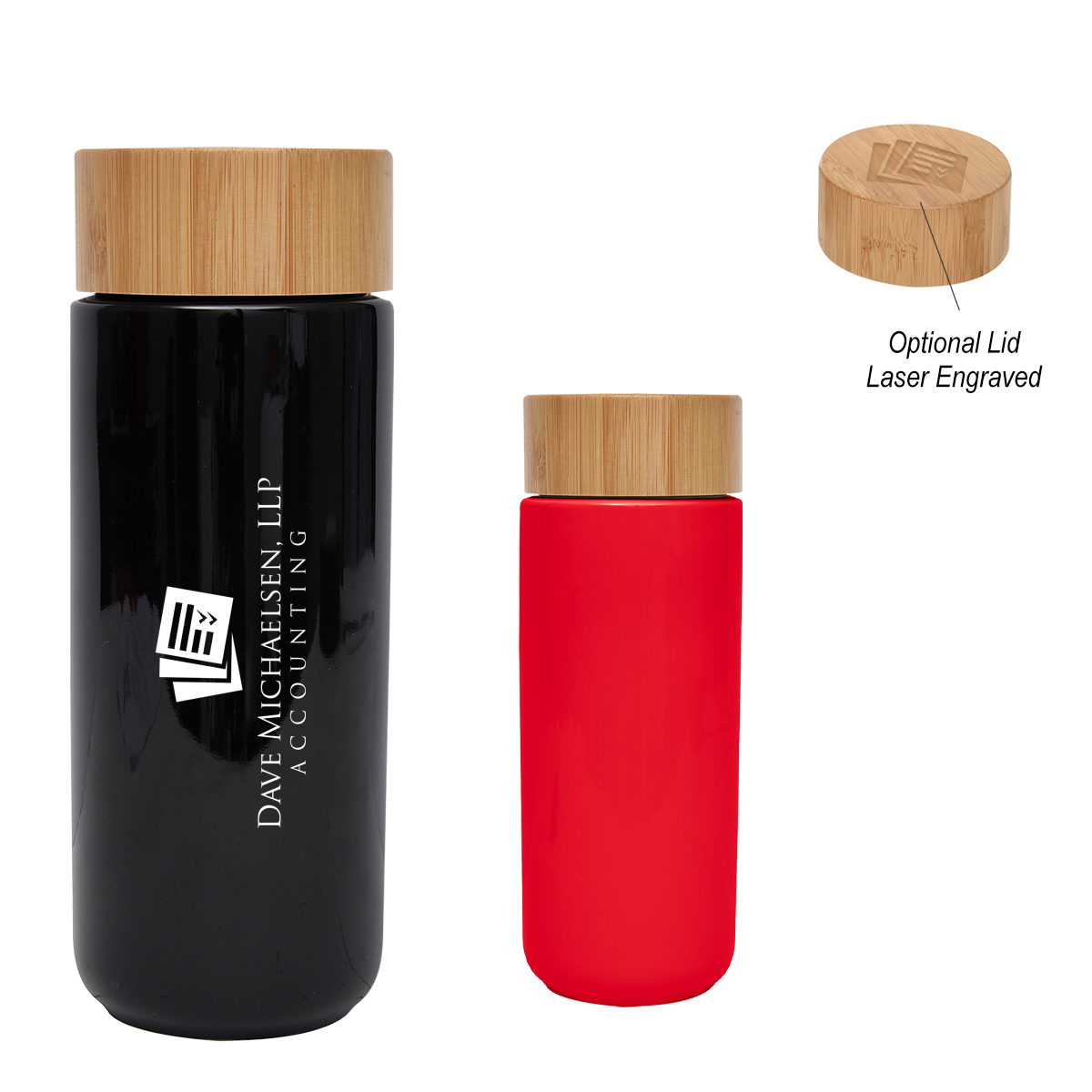 10 Oz. Lexington Stoneware Mug With Bamboo Lid