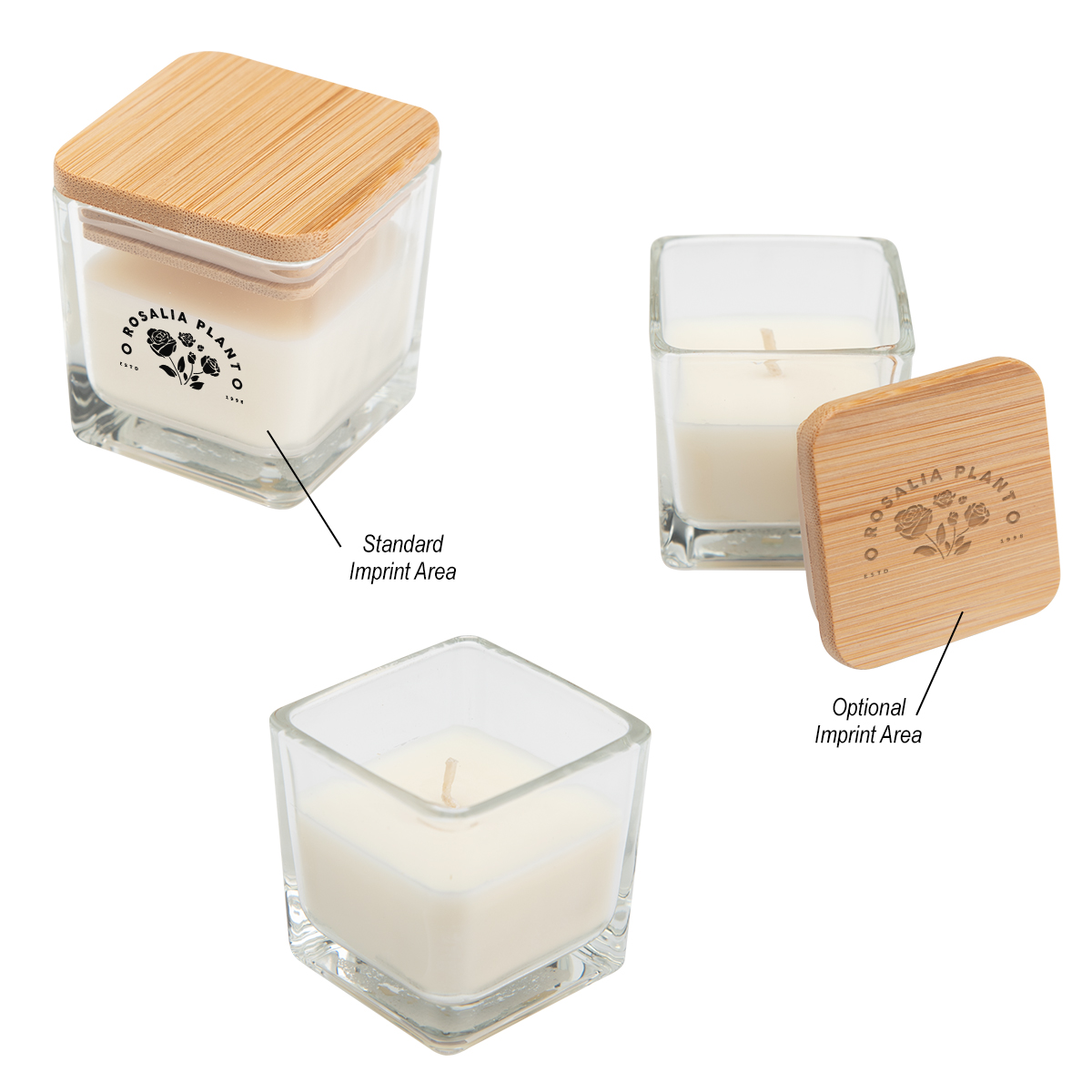 Mini Candle With Bamboo Lid-HIT