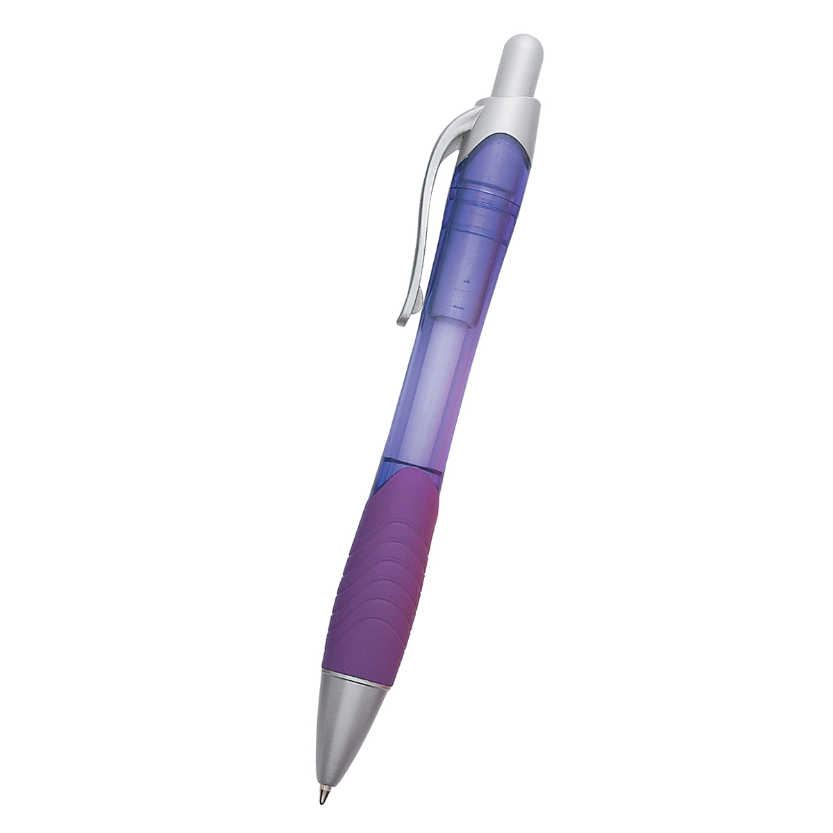 Rio Ballpoint Pen With Contoured Rubber Grip