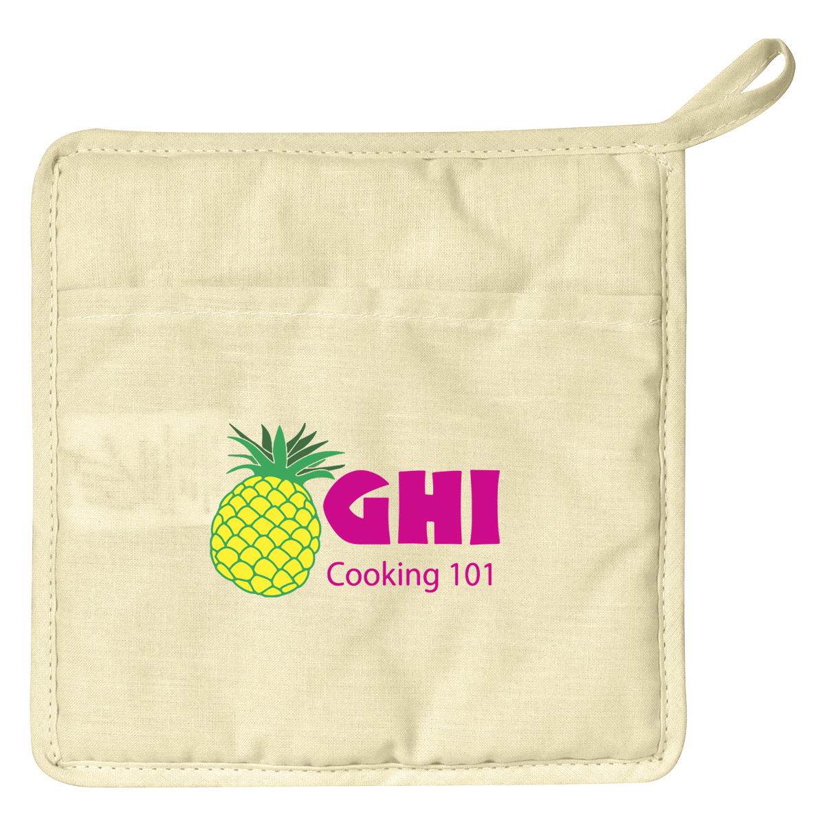 Quilted Cotton Canvas Pot Holder