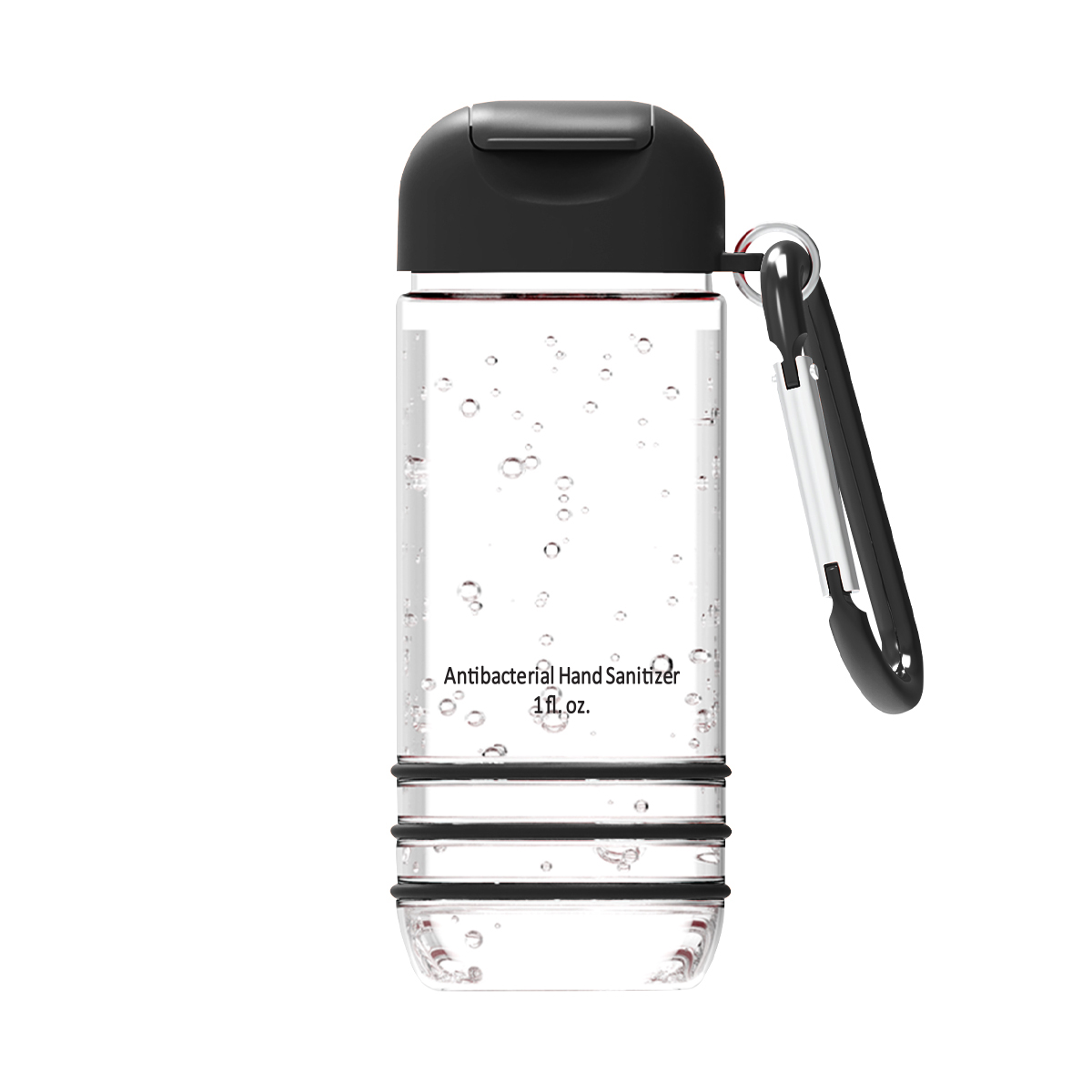 Color Burst 1 Oz&#46; Hand Sanitizer With Carabiner-HIT