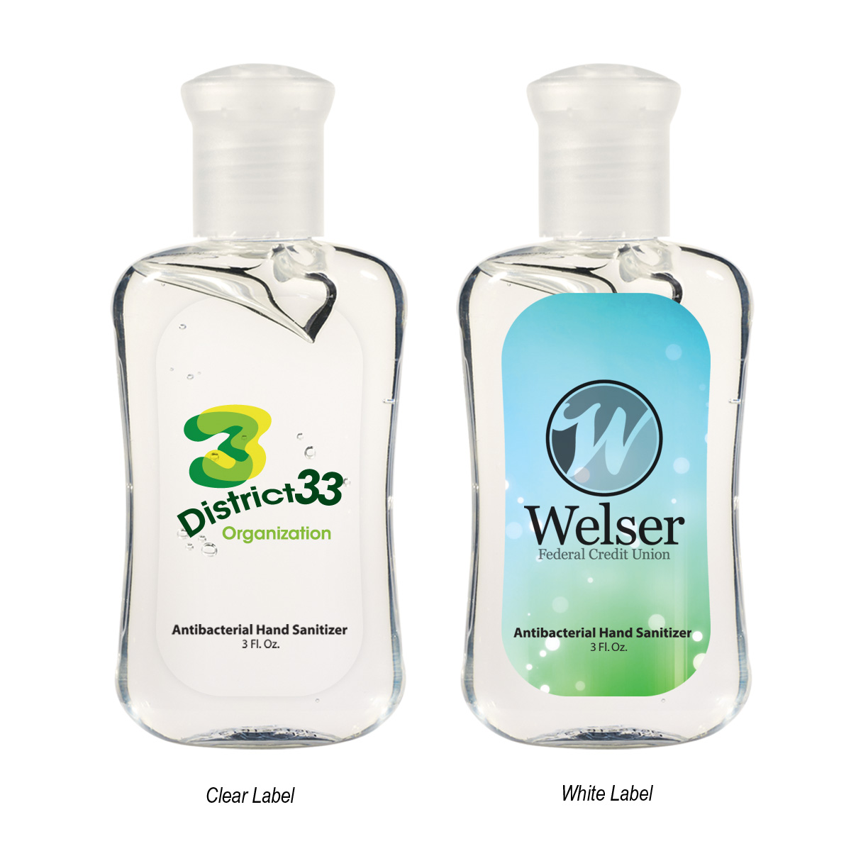 #9027 - 3 Oz. Hand Sanitizer Fashion Bottle